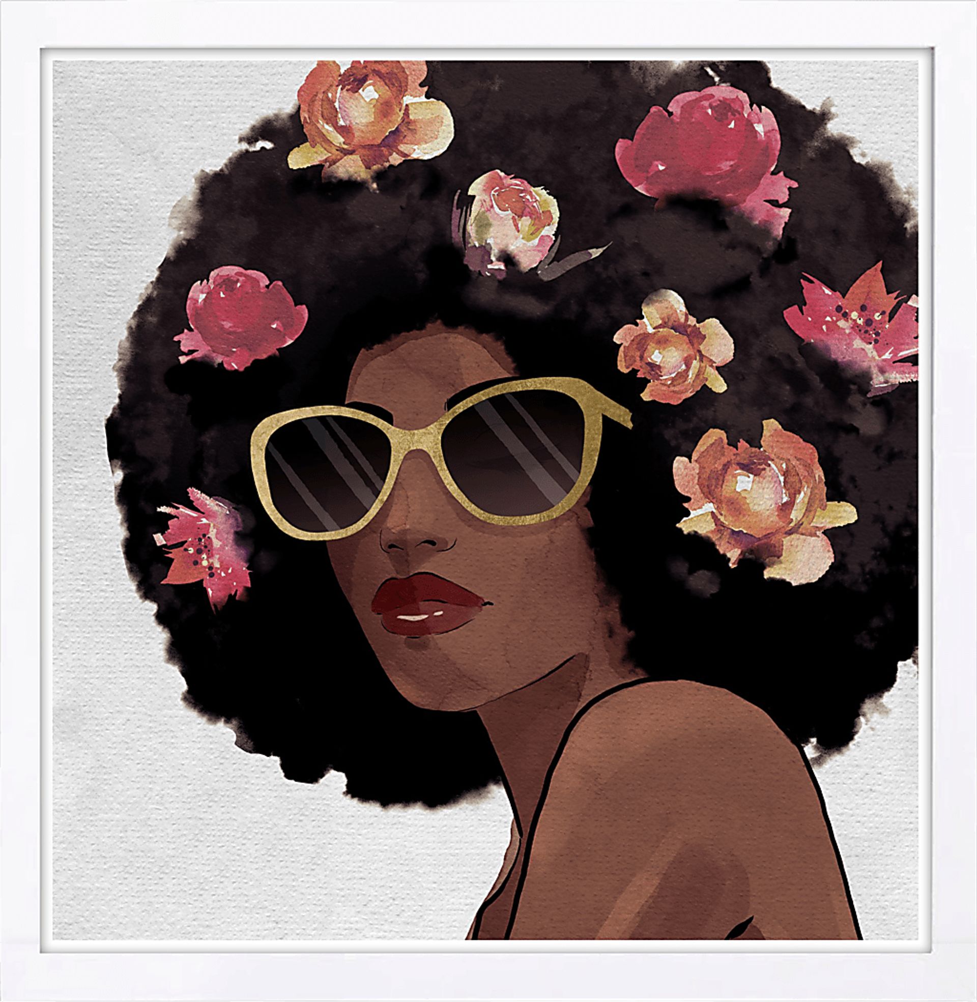 Yadira's Stare Brown Artwork - Image 1