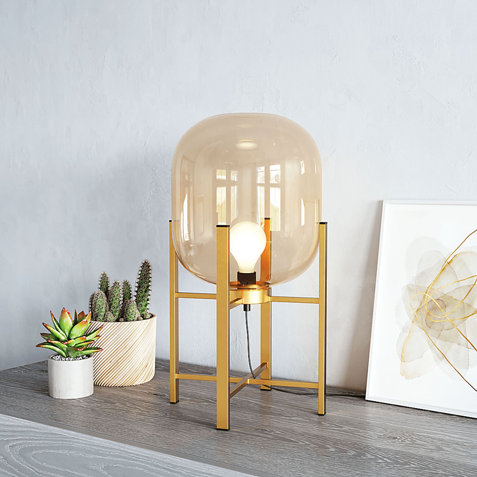 Yadkin Circle Gold Lamp - Image 6