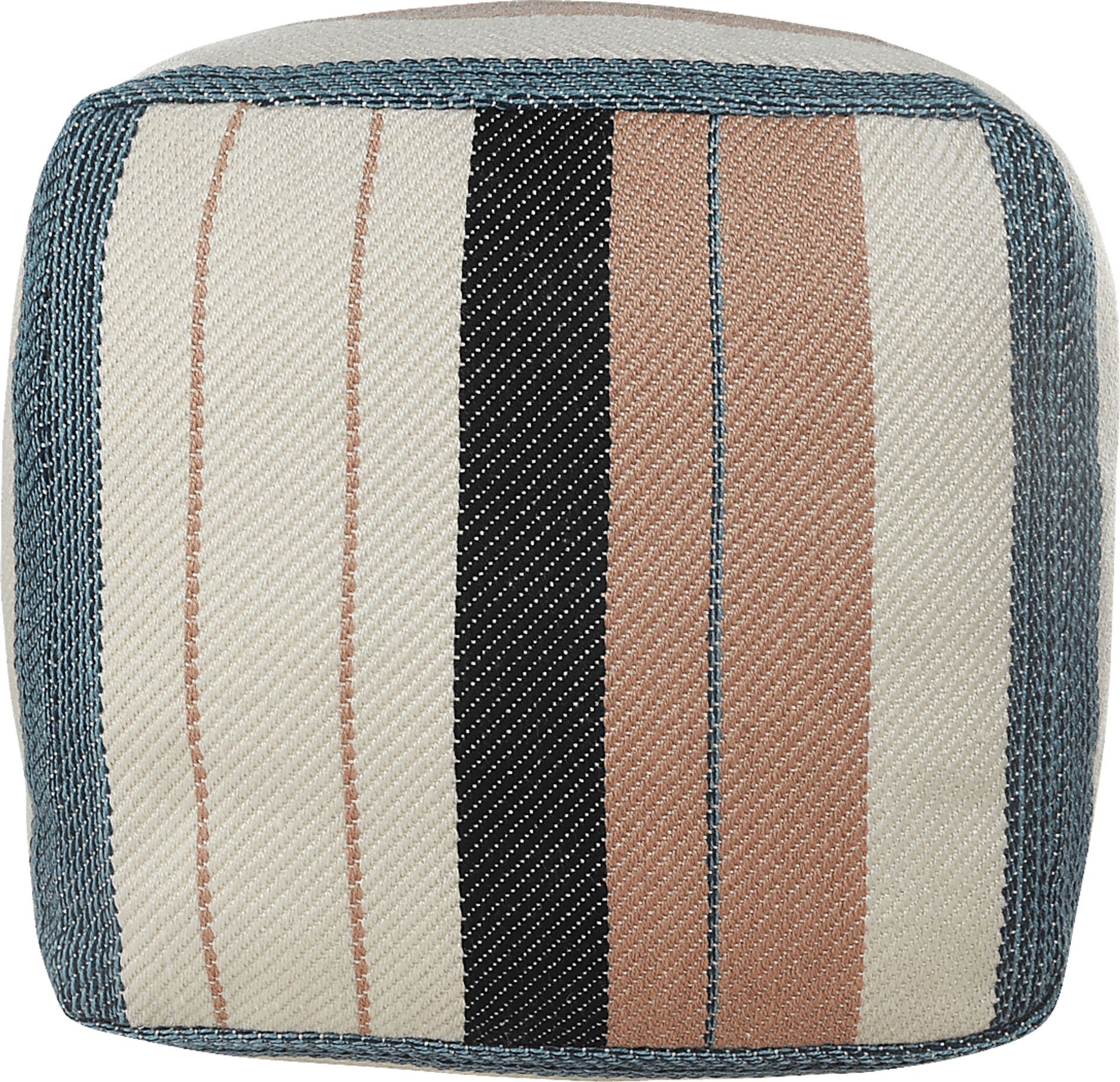 Yadui White/Pink Pouf - Image 5