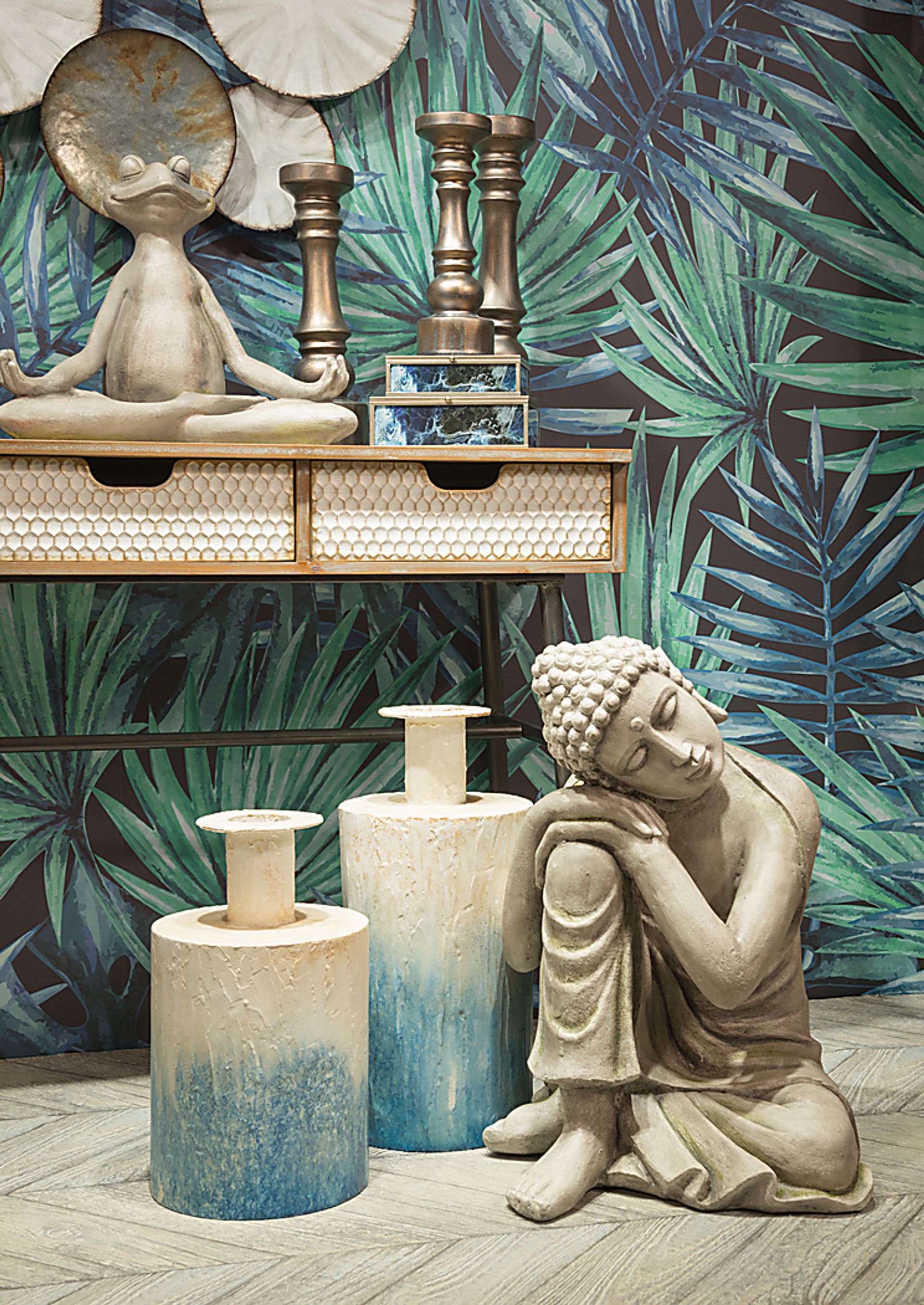 Yael Blue Medium Outdoor Bottle - Image 3