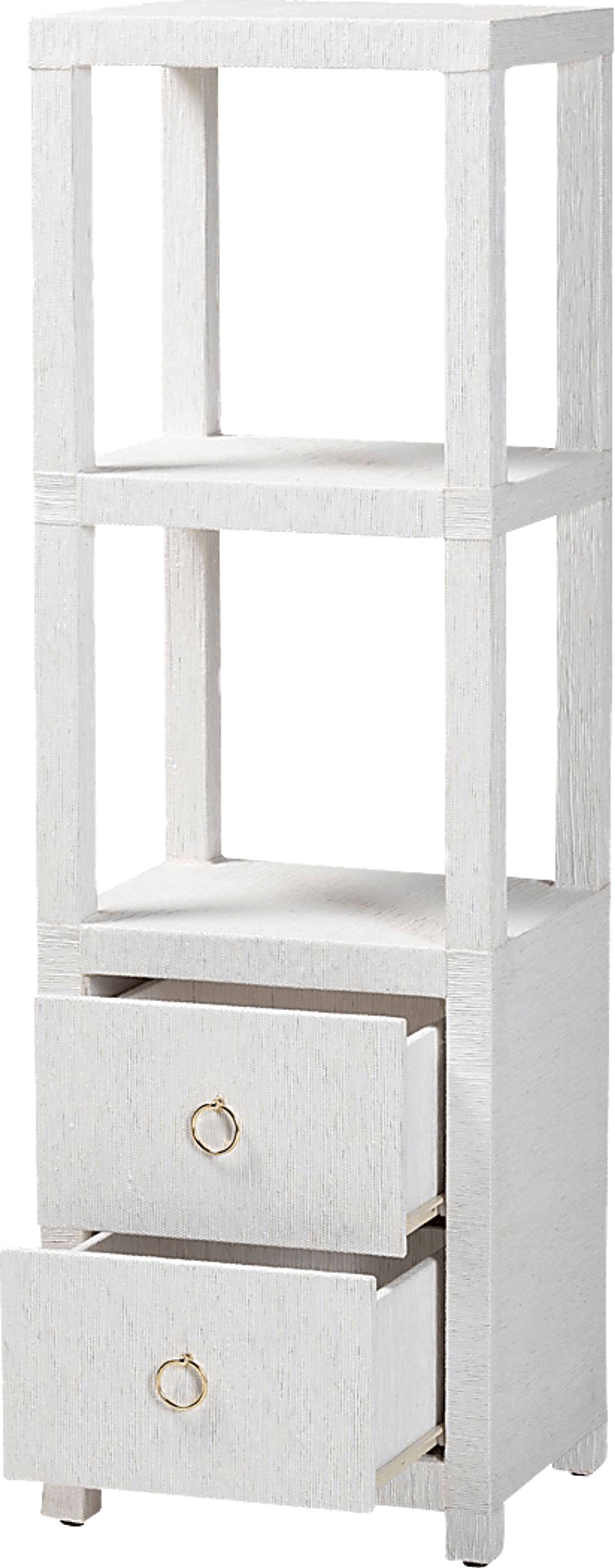 Yafer White Bookcase - Image 4