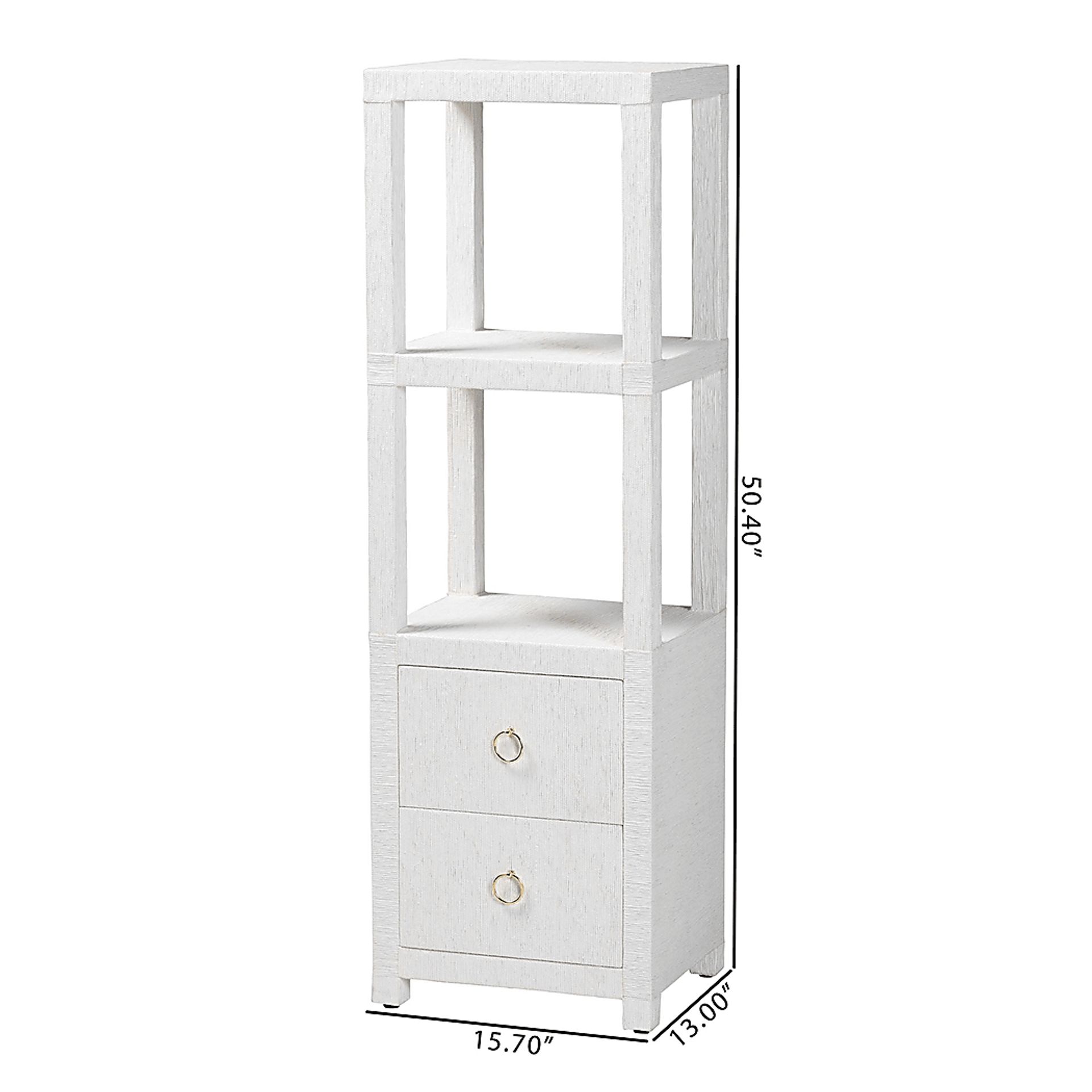 Yafer White Bookcase - Image 7