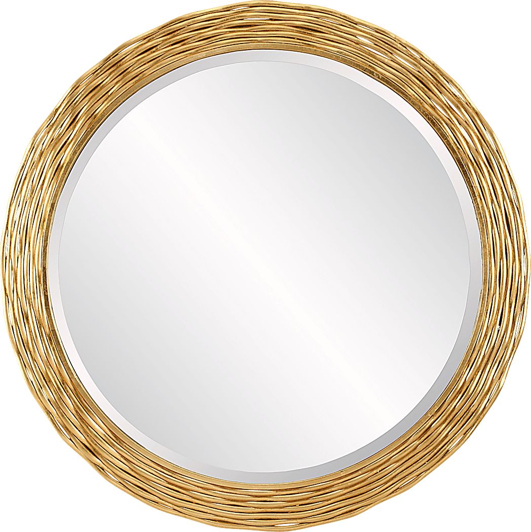Yaishis Gold Wall Mirror