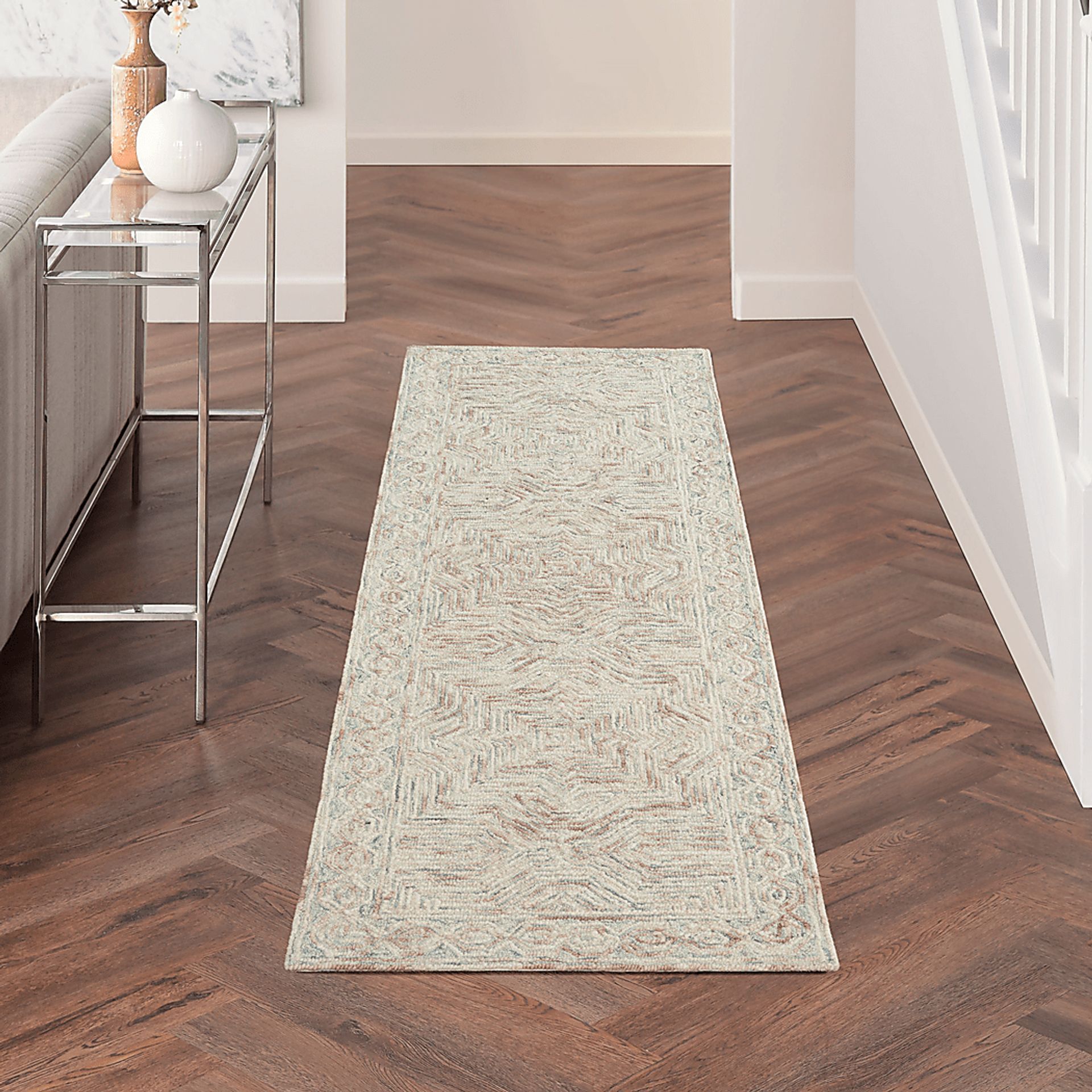 Yakima Blue Ivory 2'3 x 7'6 Rug - Image 2