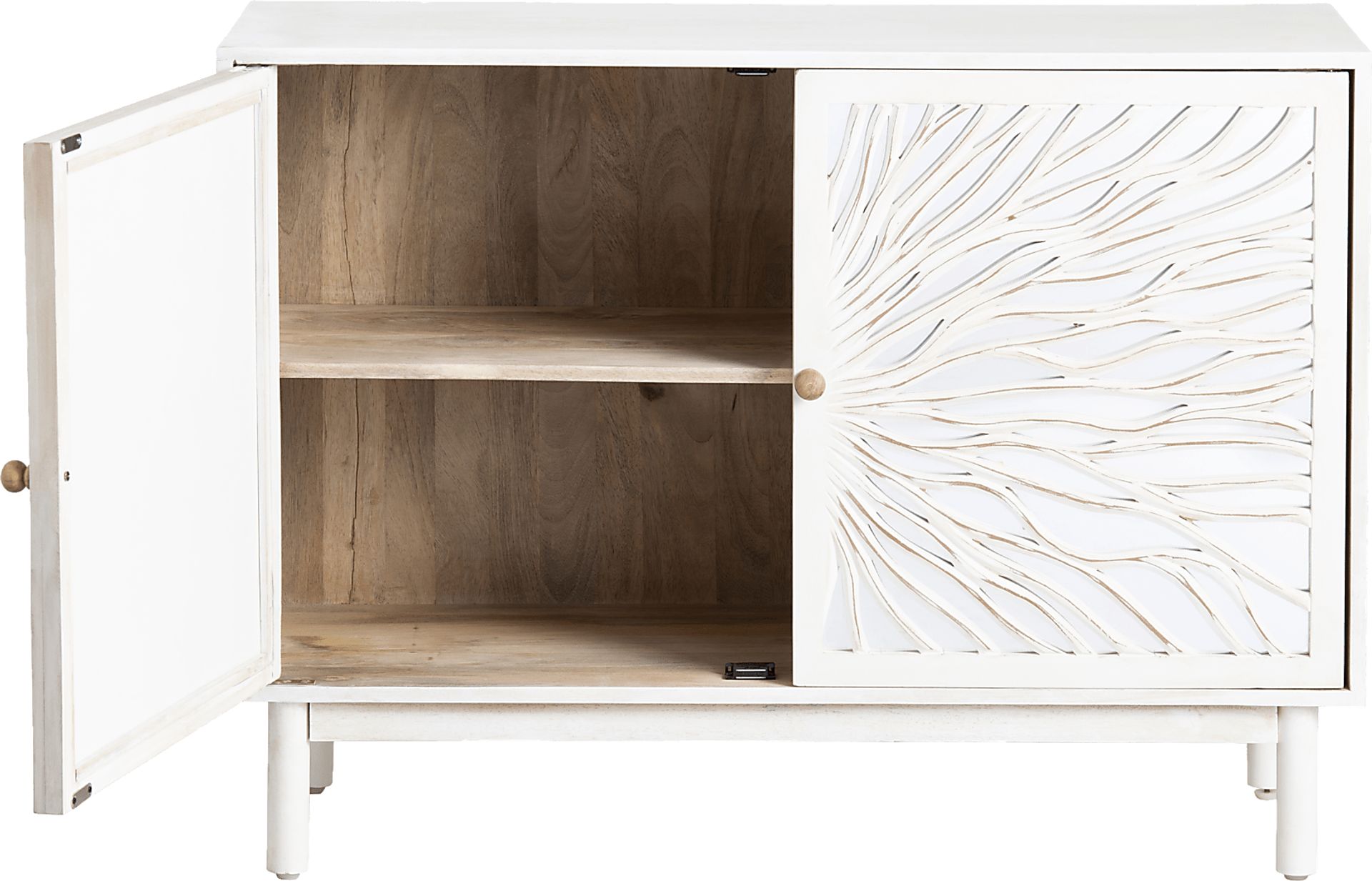Yamalko White Accent Cabinet - Image 3