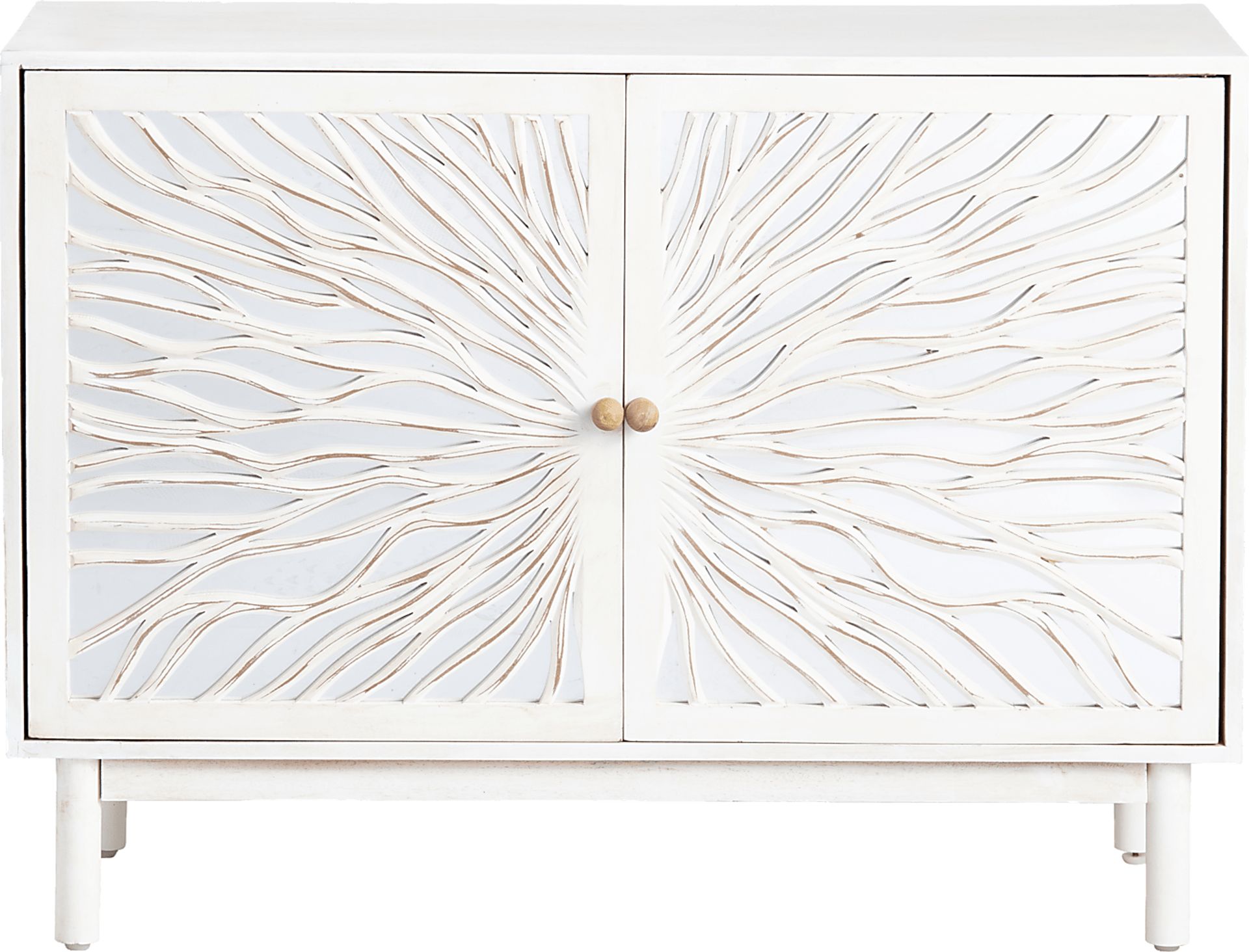 Yamalko White Accent Cabinet - Image 4