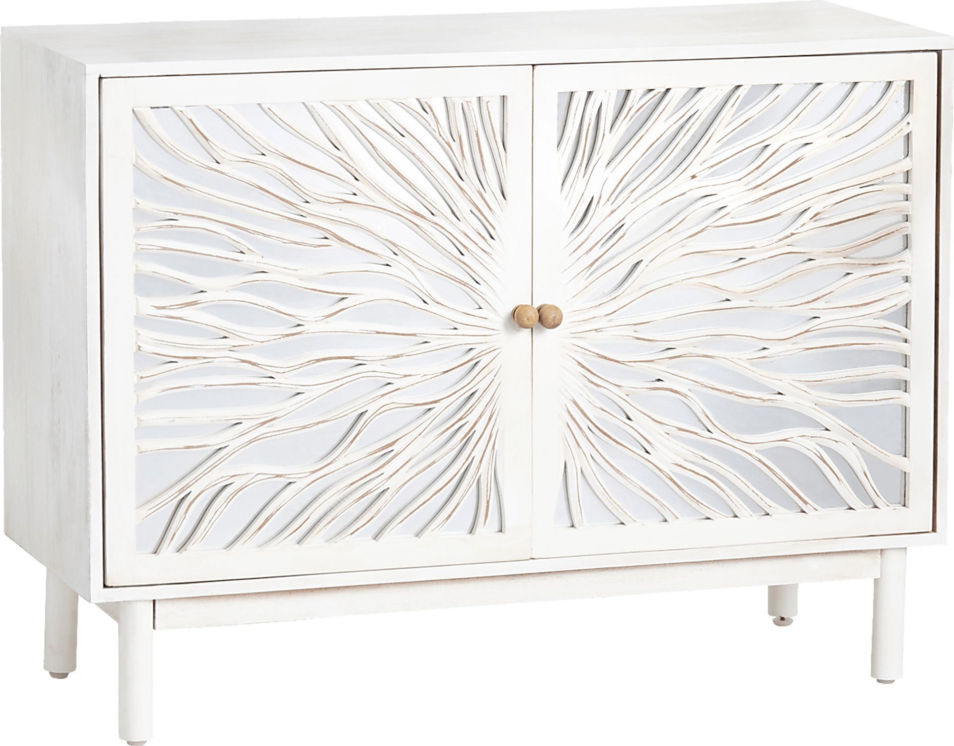 Yamalko White Accent Cabinet - Image 1