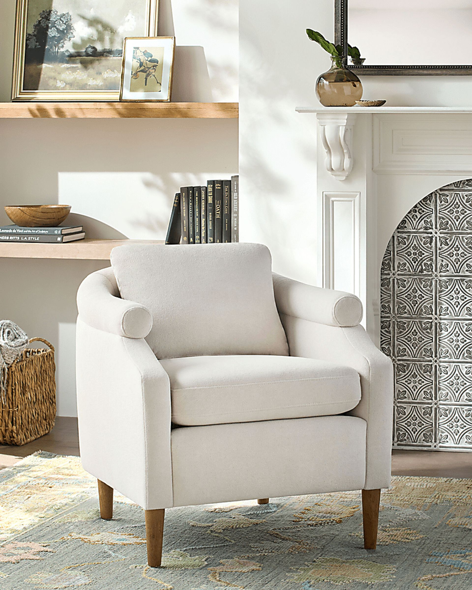 Yamina Ivory Accent Chair - Image 2