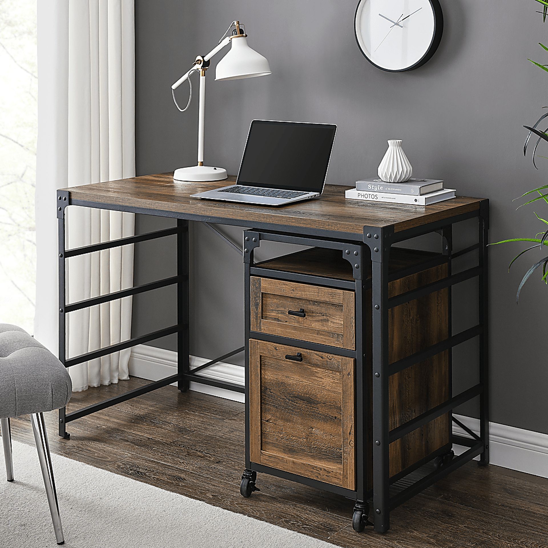 Yandem Barnwood Desk - Image 4