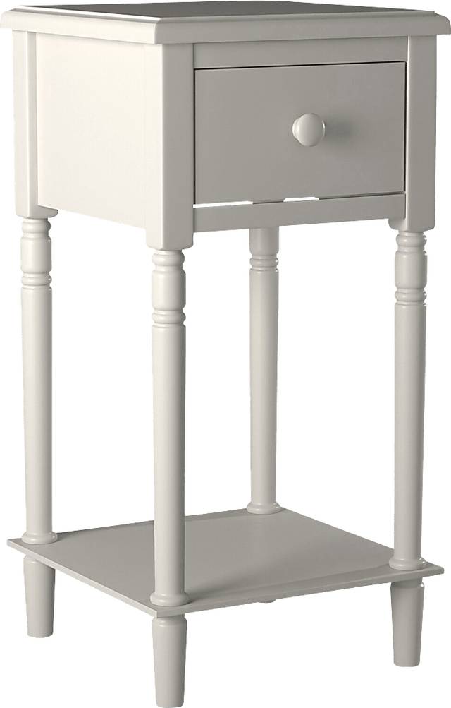 Yankton White Nightstand - Thumbnail - Image 1