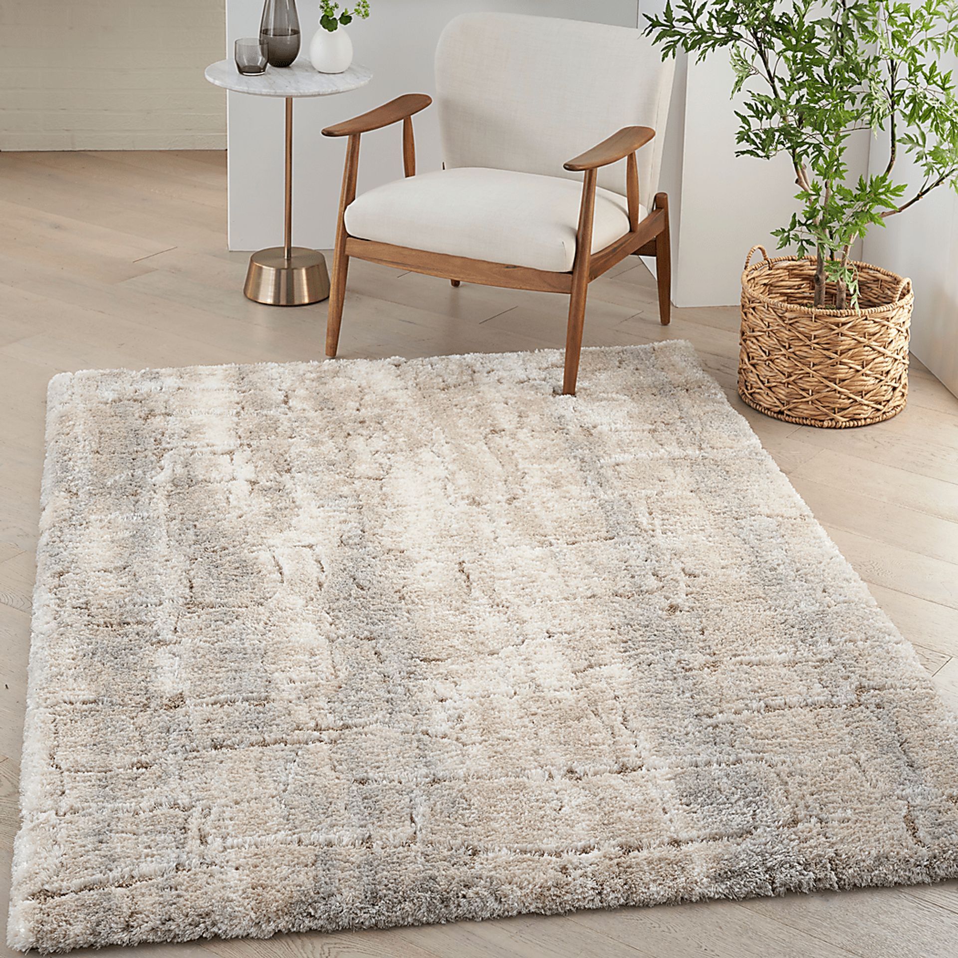 Yanzo Ivory/Beige 7'10 x 9'10 Rug - Image 6