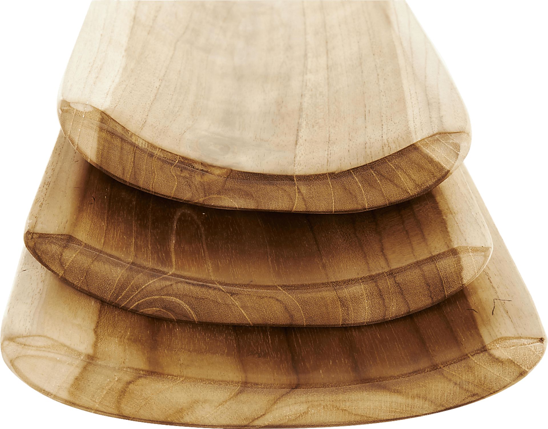 Yaoli Brown Tray, Set of 3 - Image 4