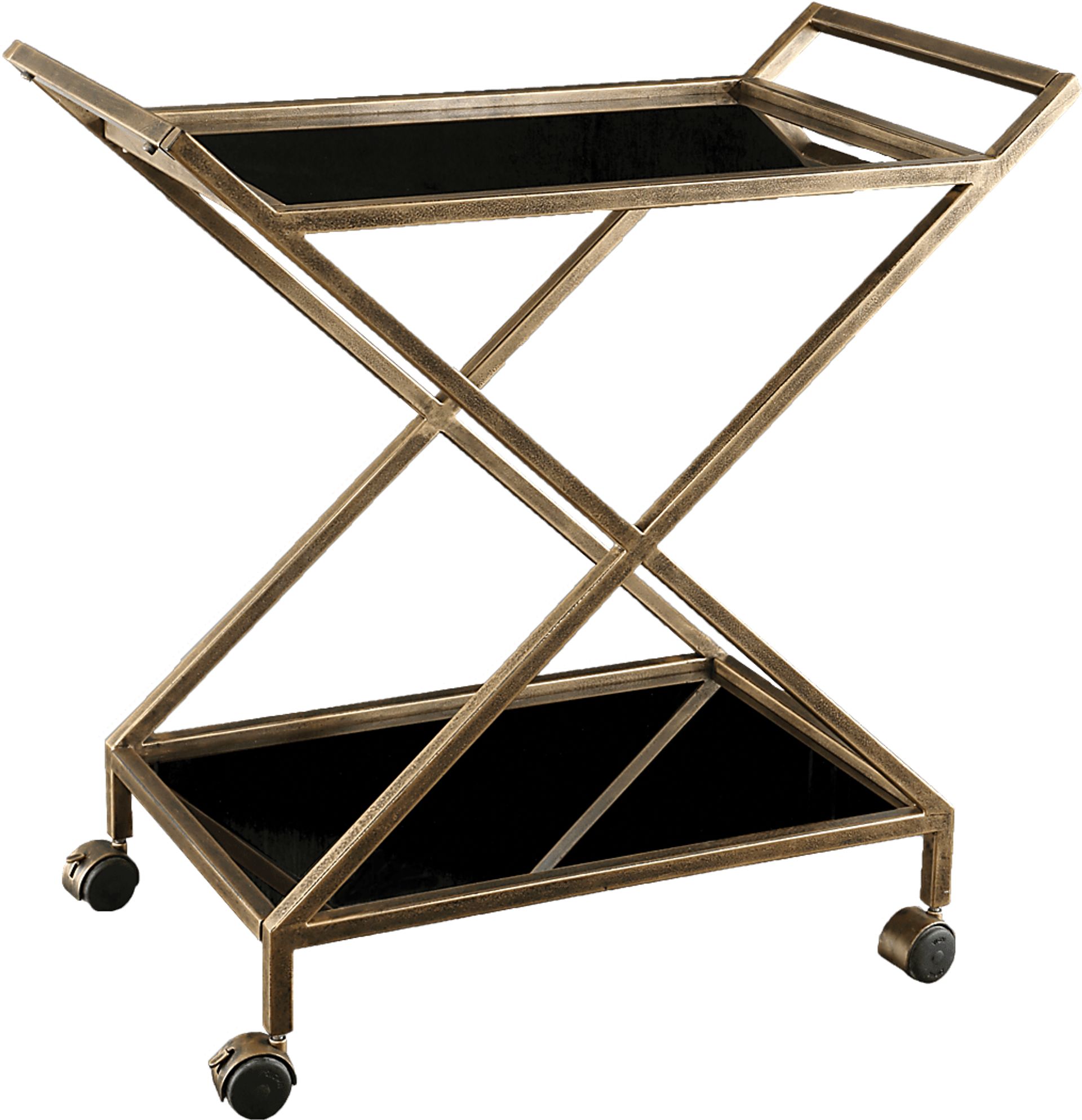 Yarber Gold Bar Cart - Image 1