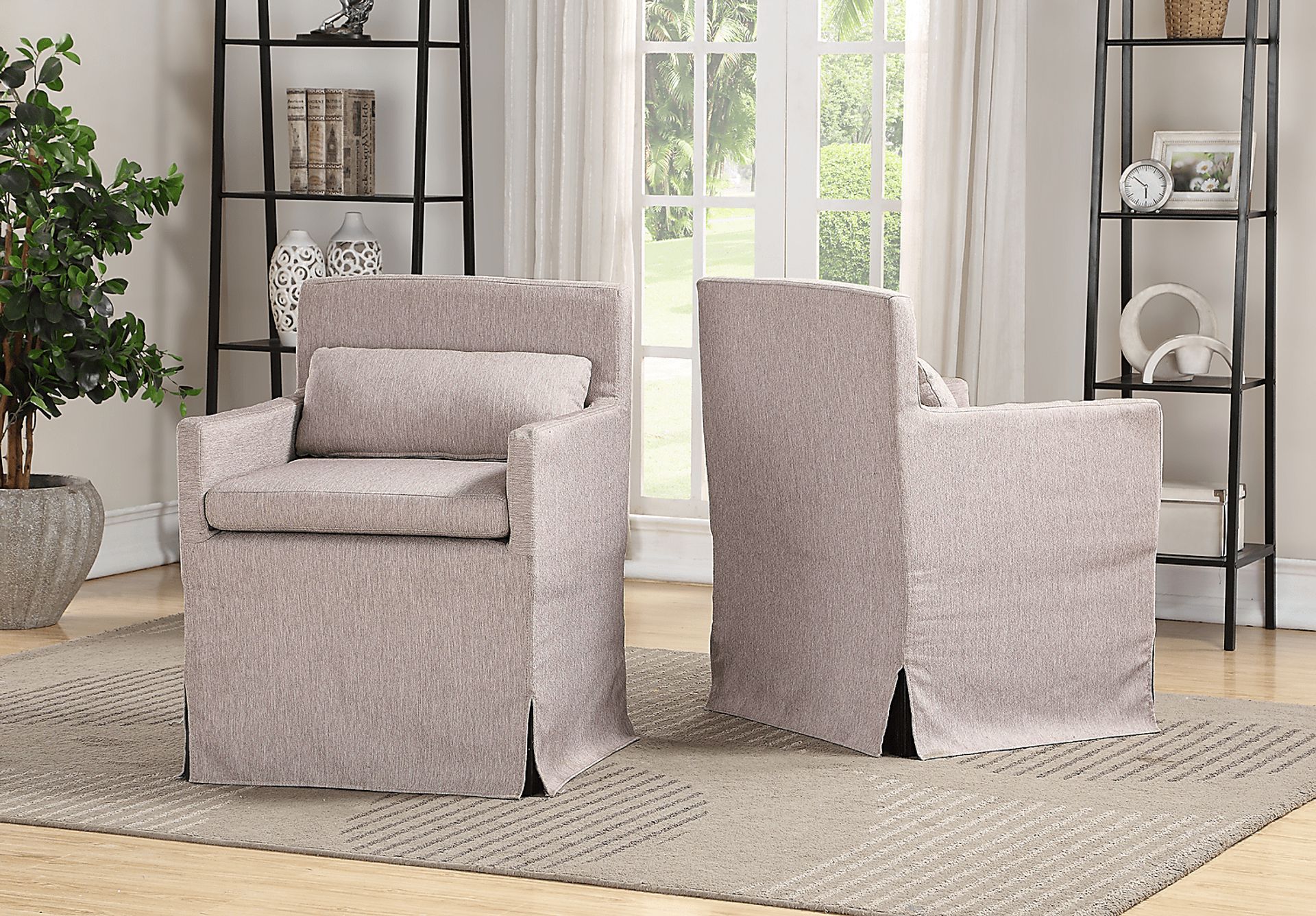 Yarberry Beige Set of 2 Side Chairs - Image 5