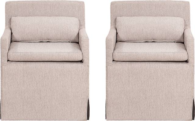 Yarberry Beige Set of 2 Side Chairs - Thumbnail - Image 1