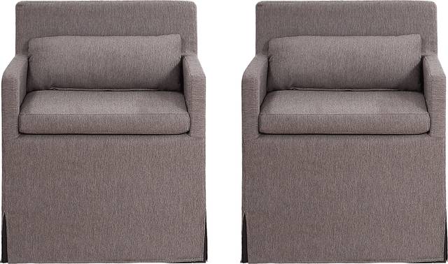 Yarberry Brown Set of 2 Side Chairs - Thumbnail - Image 1