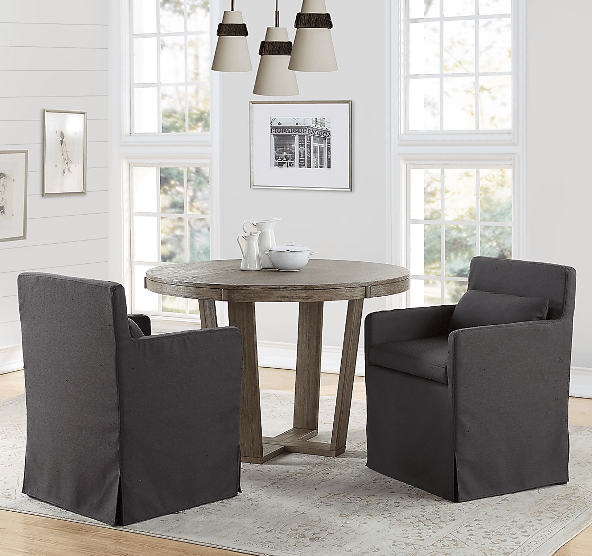 Yarberry Dark Gray Set of 2 Side Chairs - Image 2