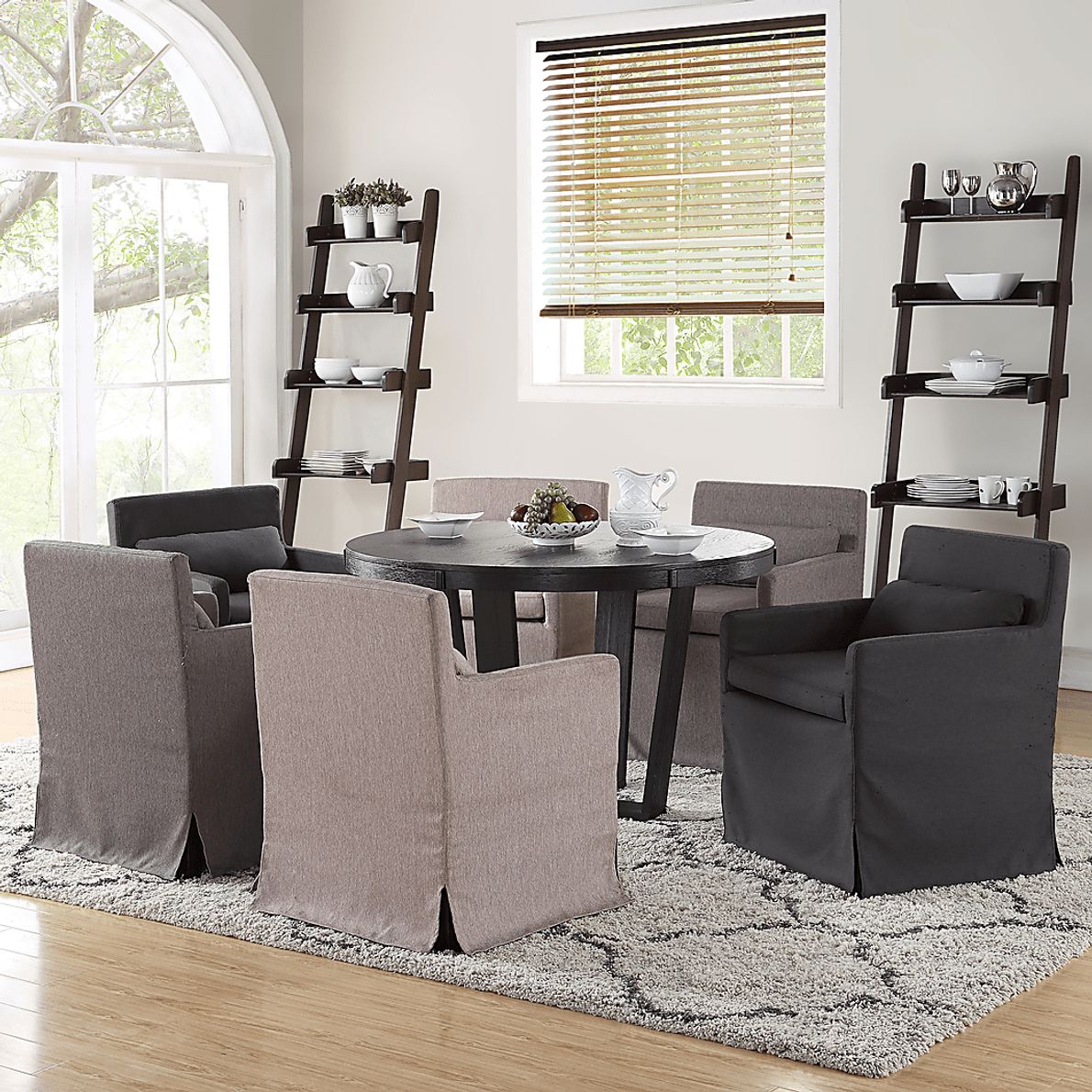Yarberry Dark Gray Set of 2 Side Chairs