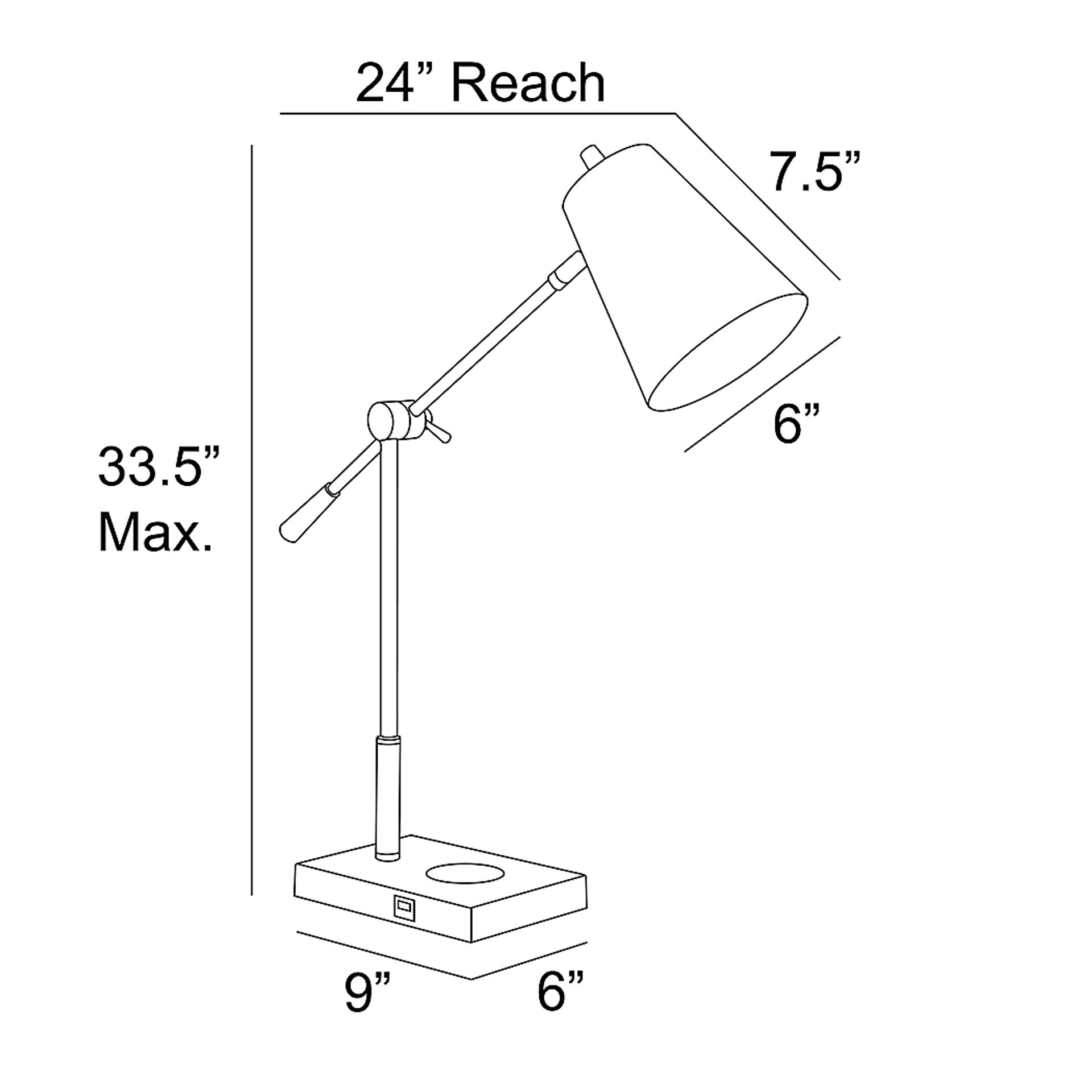 Yardarm Edge Black Lamp - Image 4