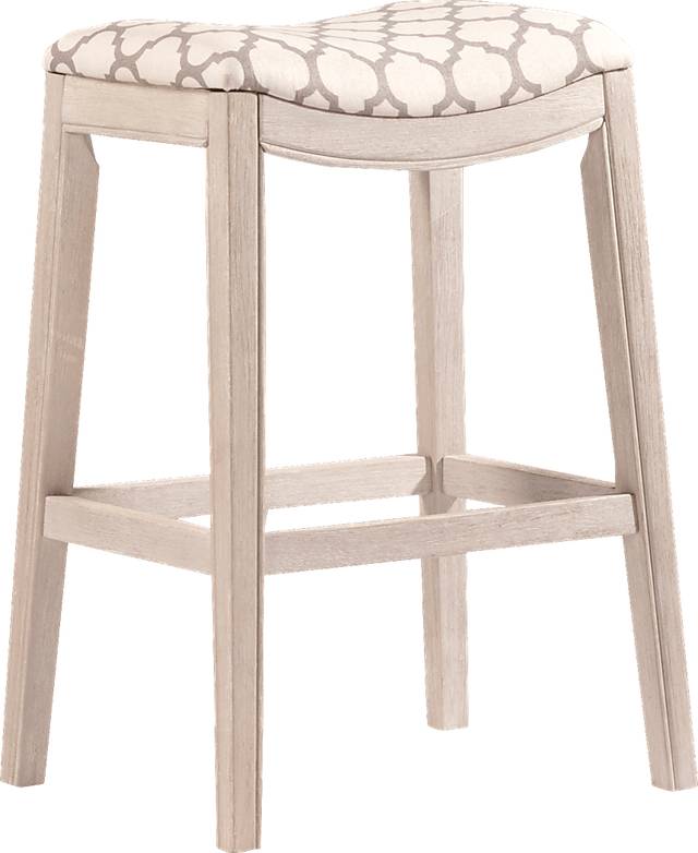 Yarnell White Counter Height Stool - Thumbnail - Image 1