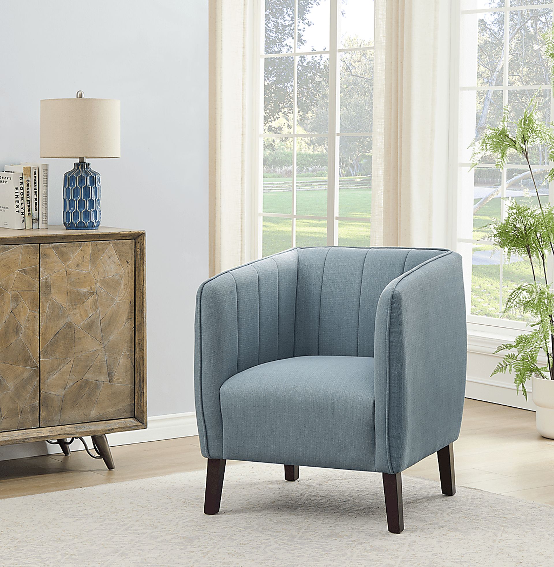 Yarsa Teal Accent Chair - Image 2