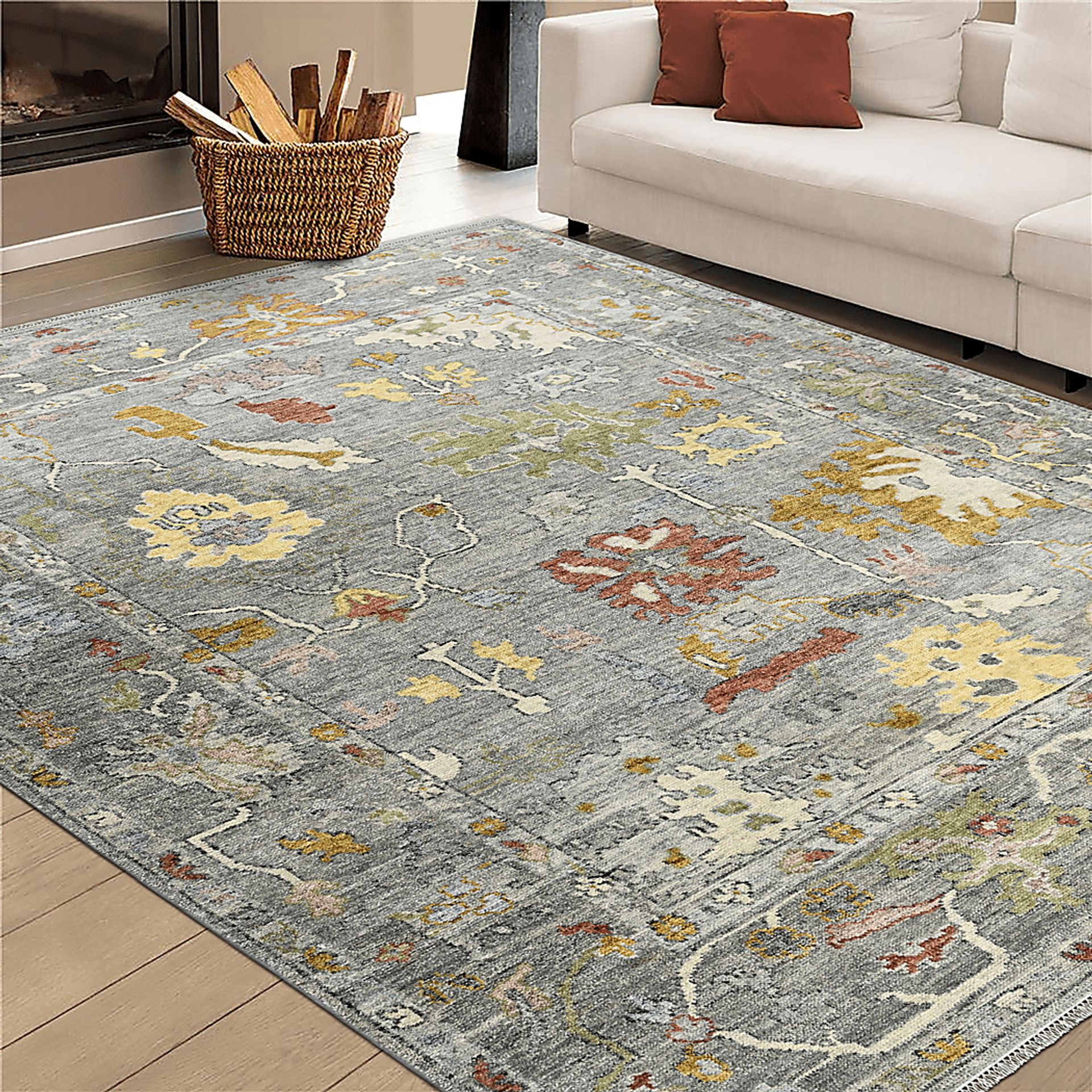Yasa Gray 10' x 14' Rug - Image 2
