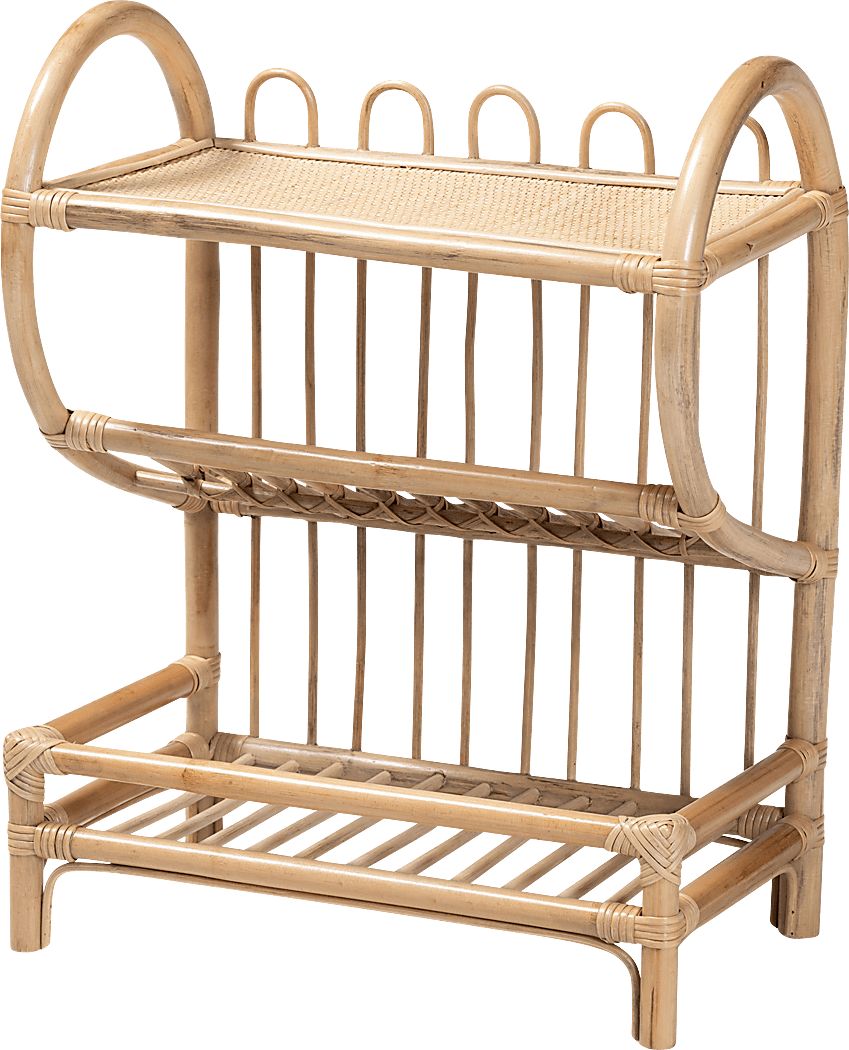 Yawkey Brown 3-Tier Display Shelf