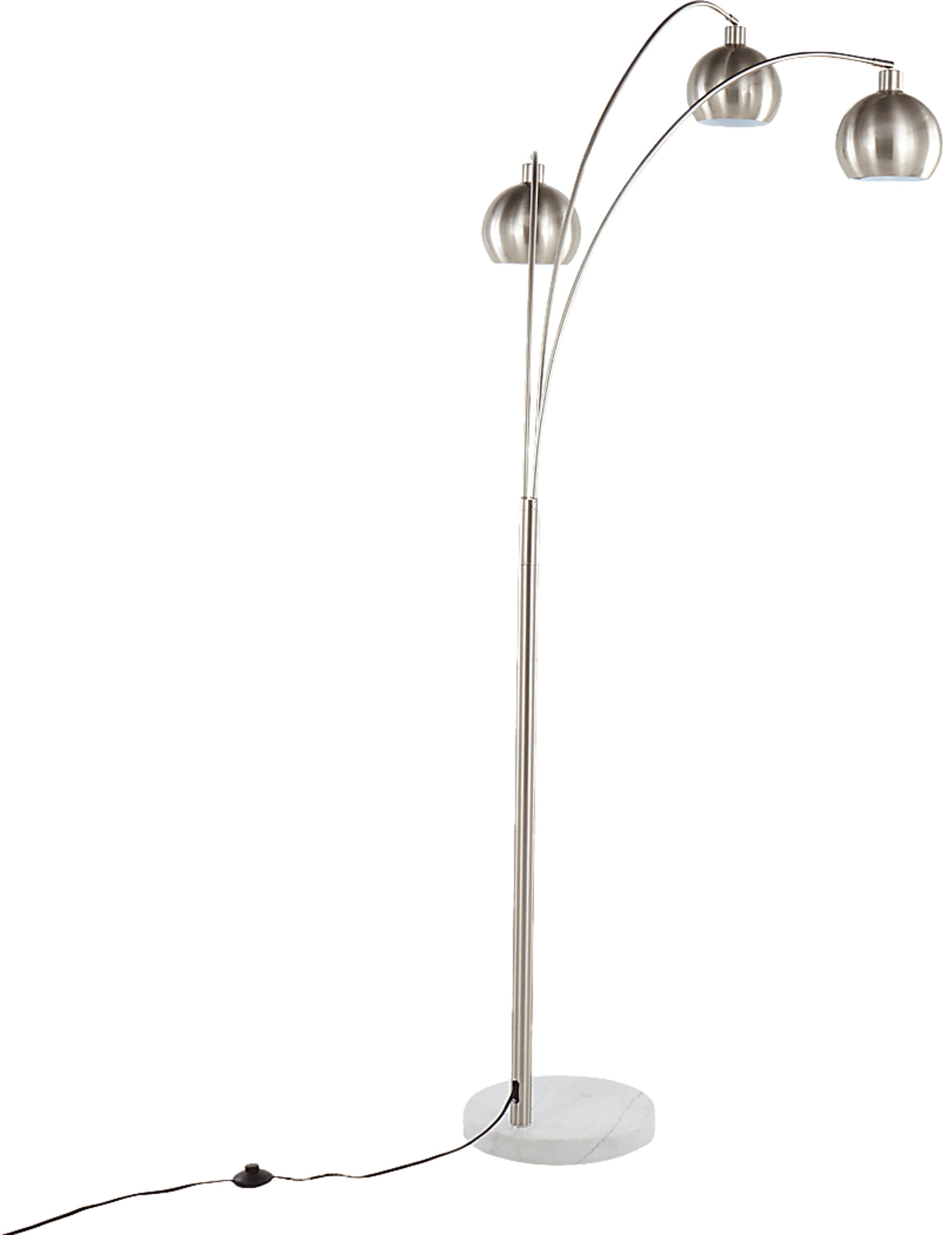 Yawkey Shores Nickel Floor Lamp - Image 4