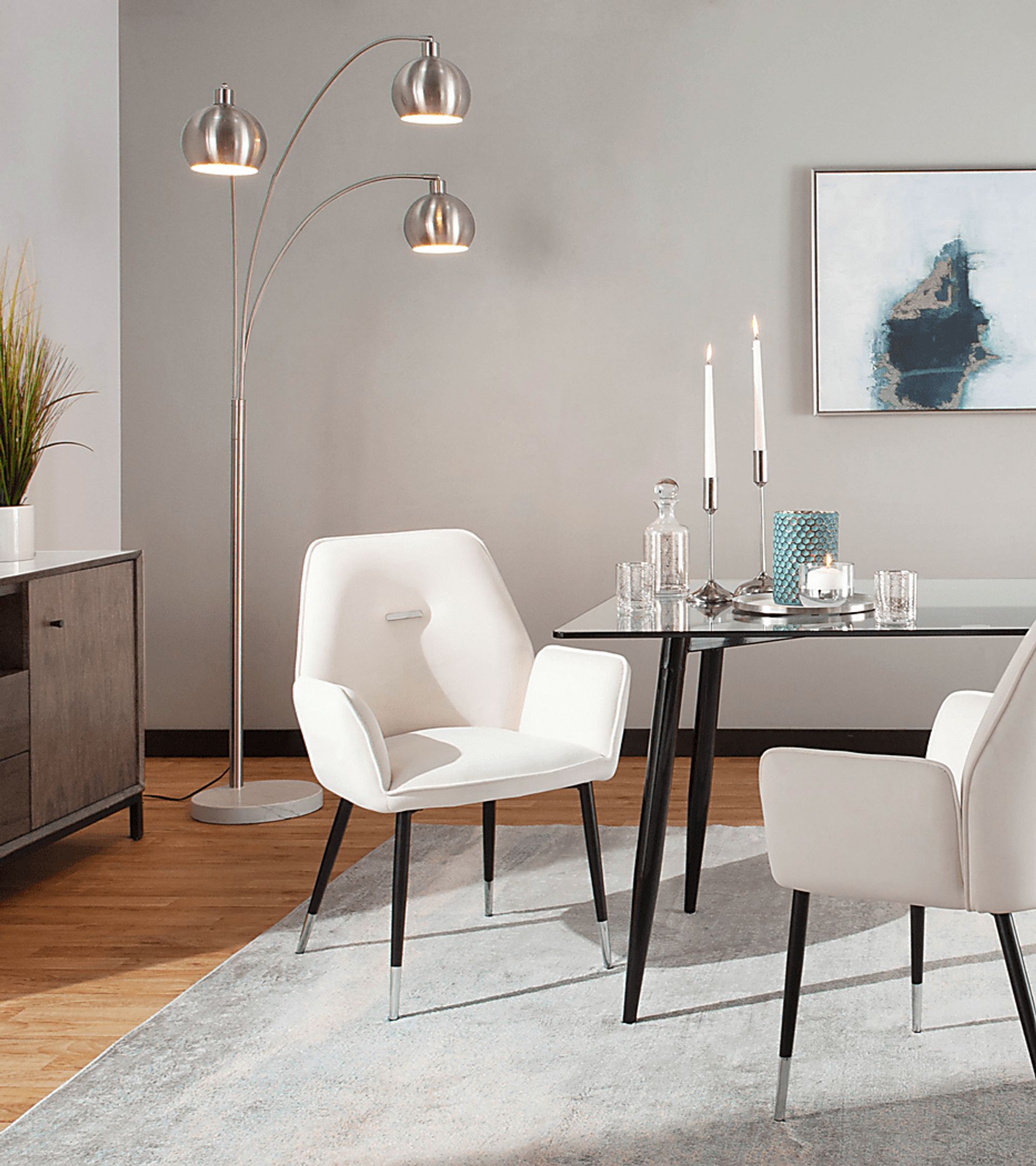 Yawkey Shores Nickel Floor Lamp - Image 9