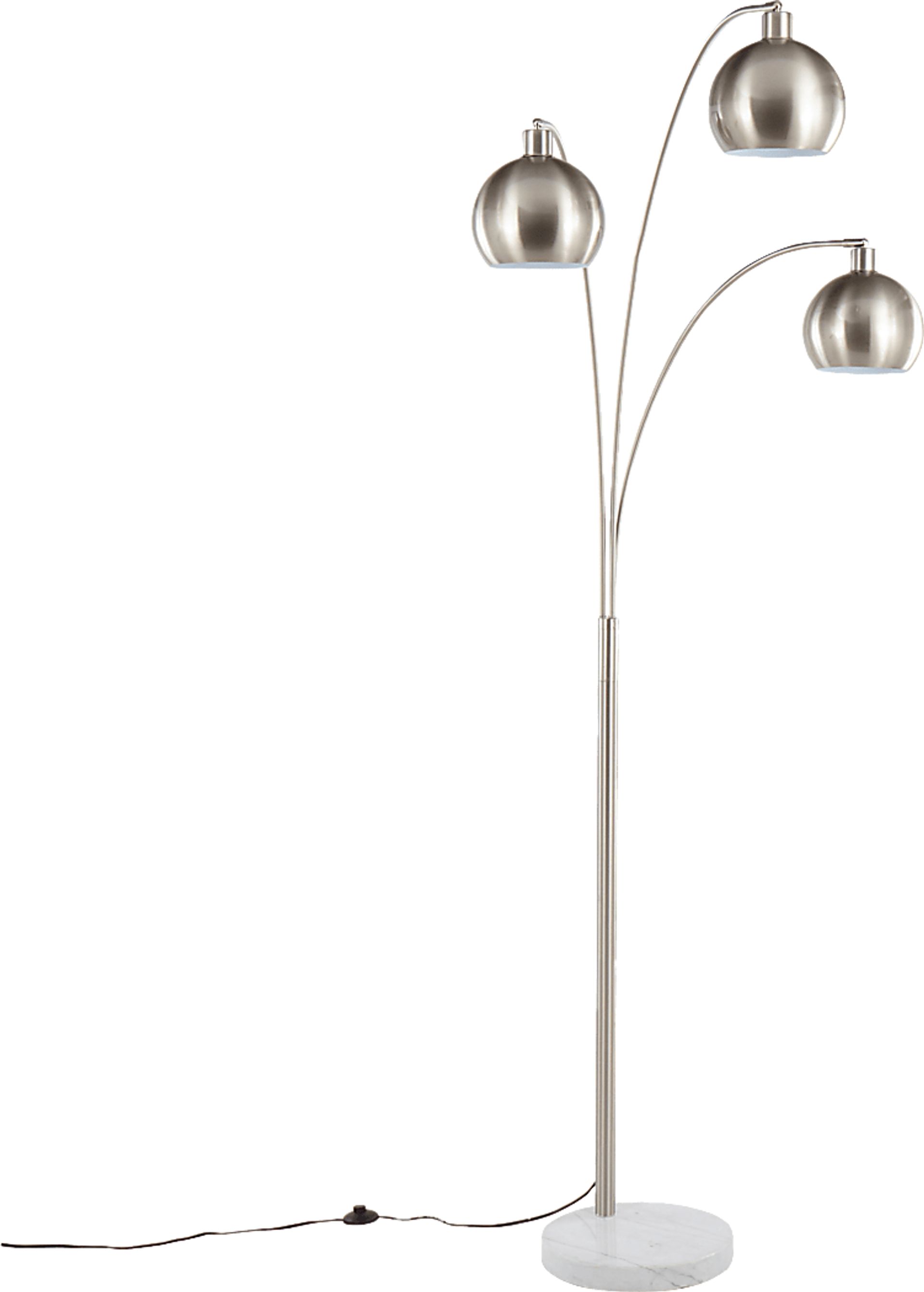 Yawkey Shores Nickel Floor Lamp - Image 1
