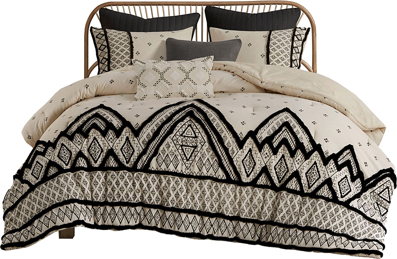 Yce Natural King/ Cal Comforter Set