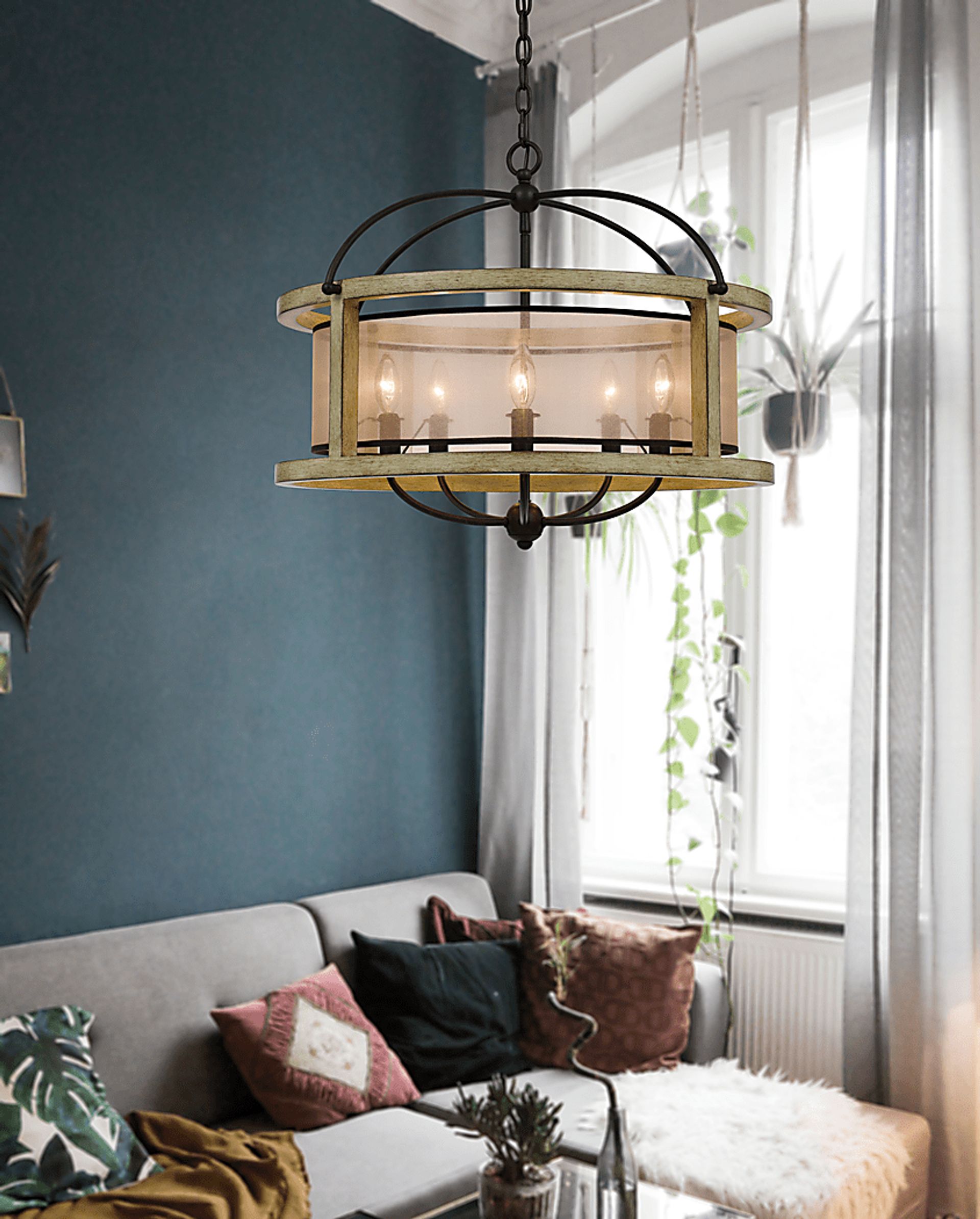 Yearling Beige Chandelier - Image 2