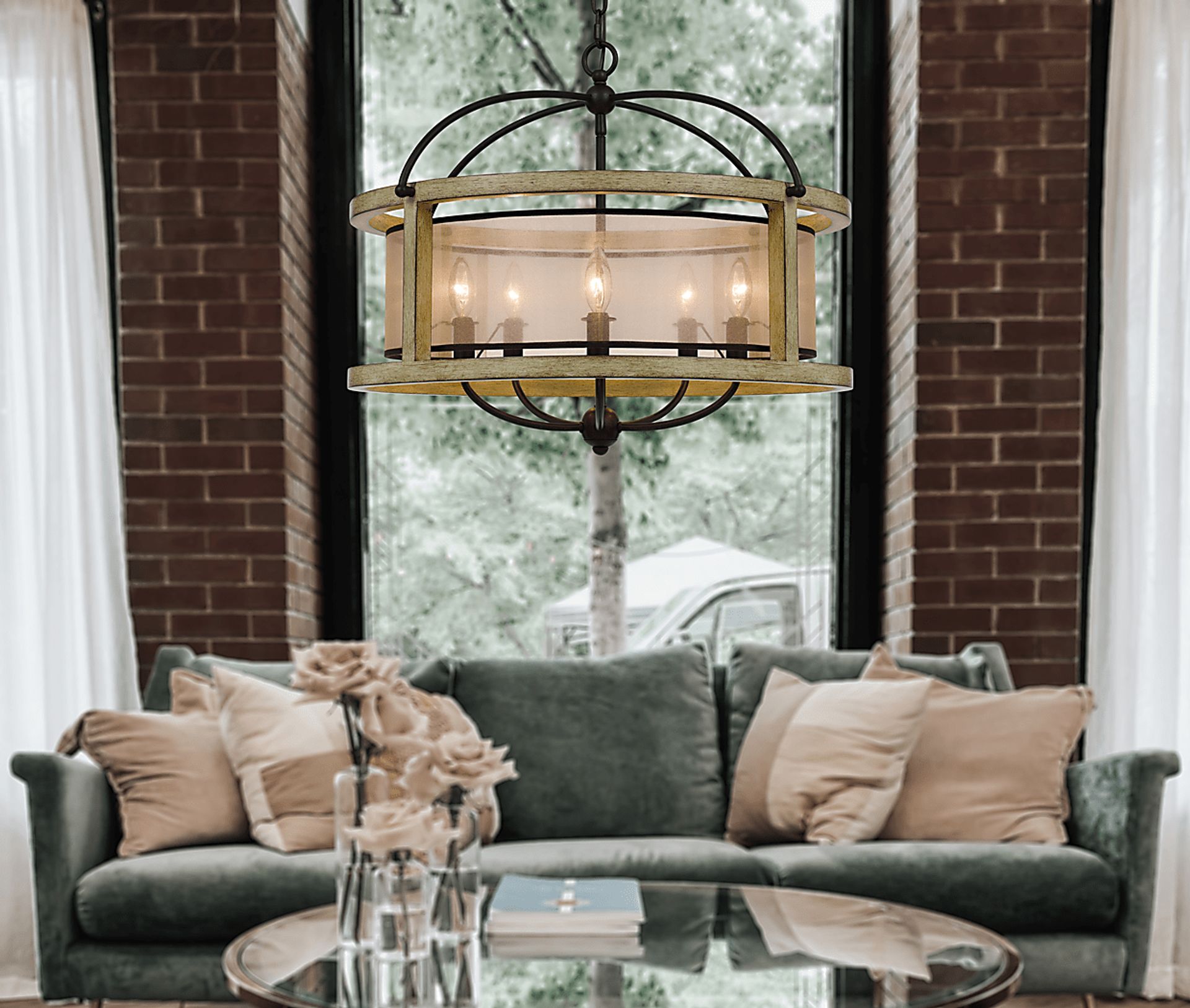 Yearling Beige Chandelier - Image 3