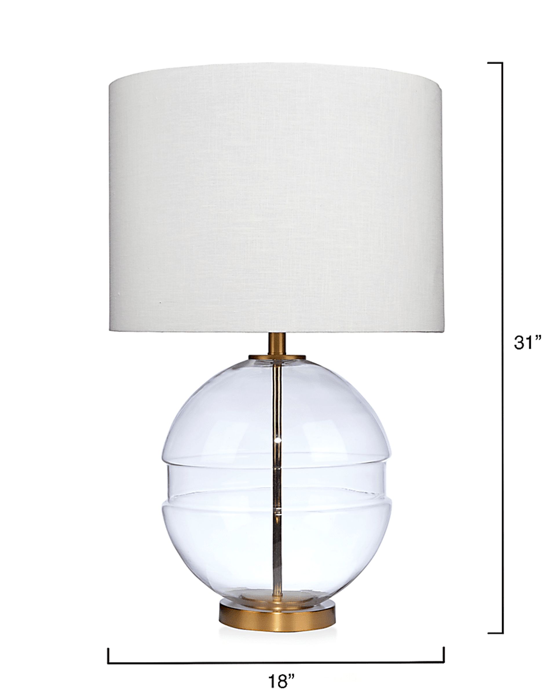 Yeats Way Brass Lamp - Image 3