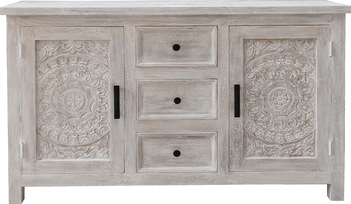 Yelton White Credenza