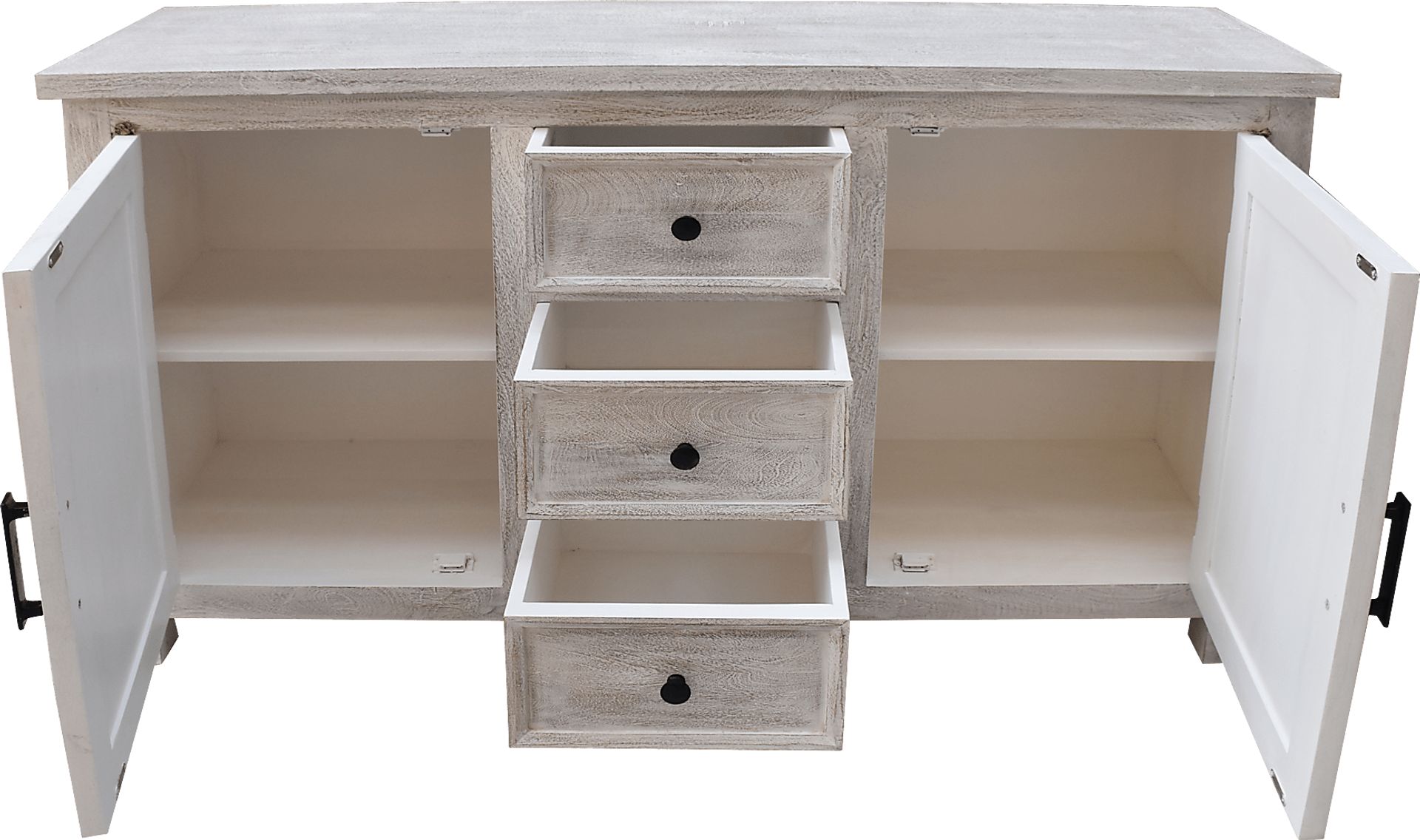 Yelton White Credenza - Image 3