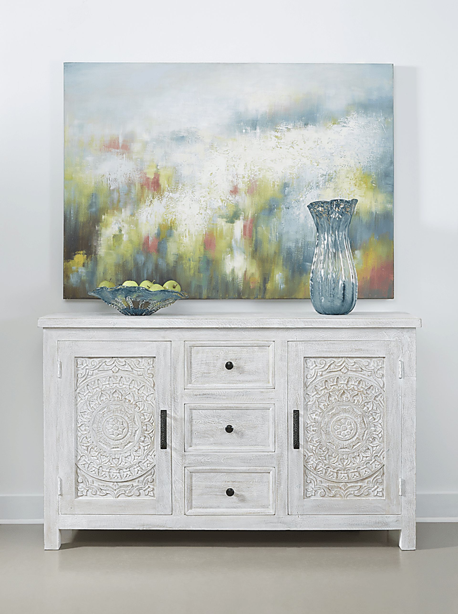 Yelton White Credenza - Image 4