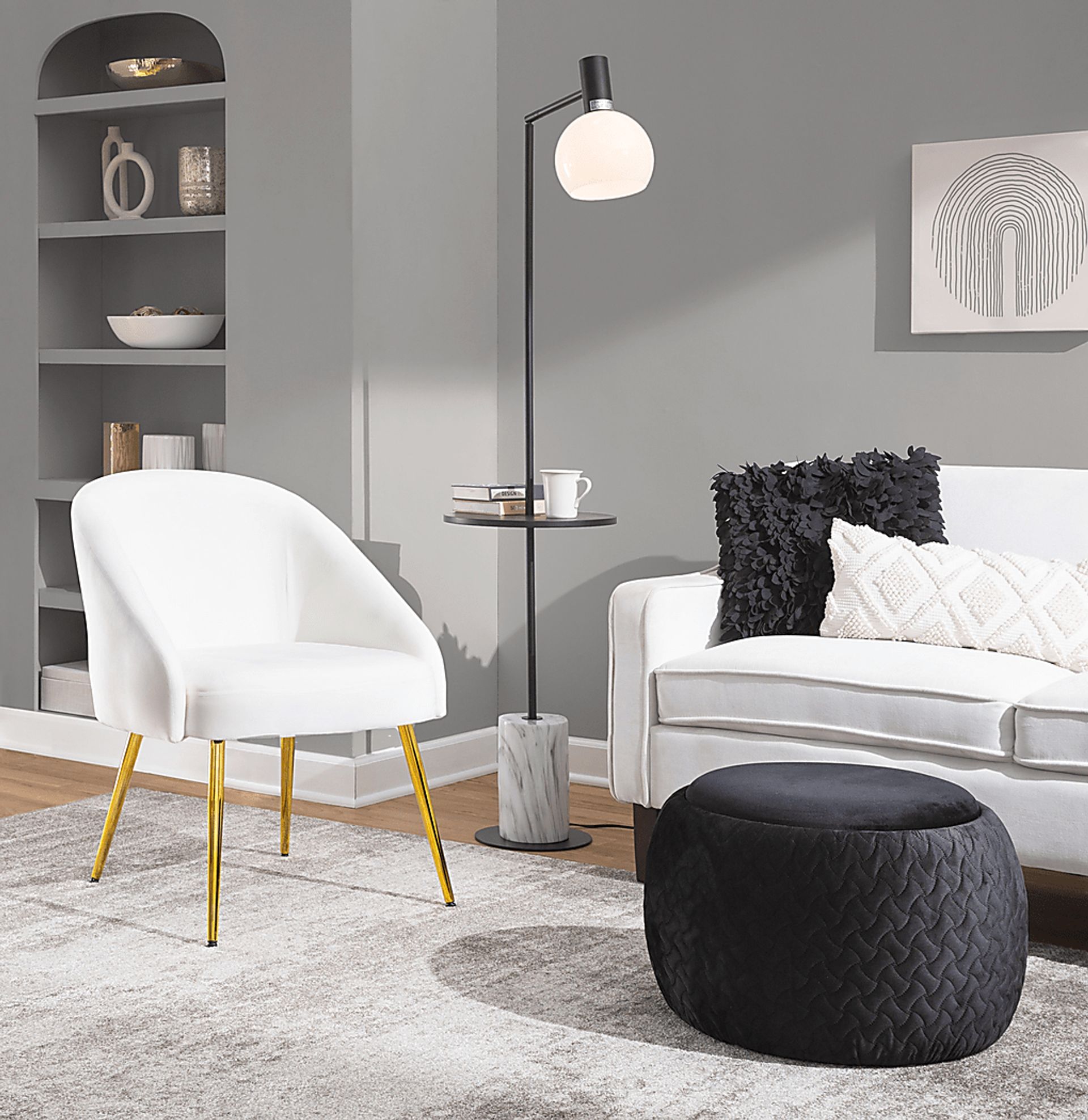 Yemassee White Accent Chair - Image 8