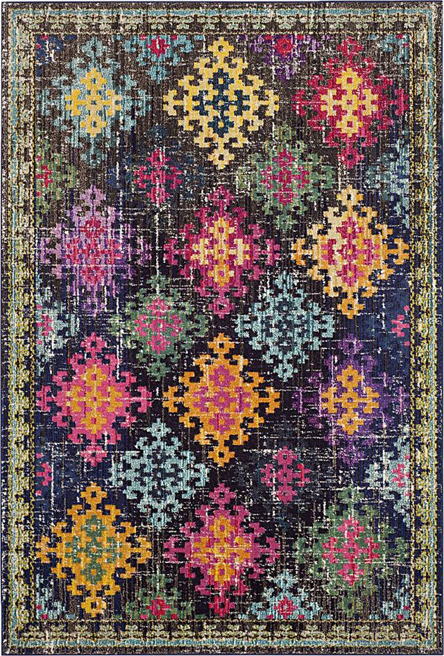 Yemina Black 6'7 x 9'2 Rug - Thumbnail - Image 1