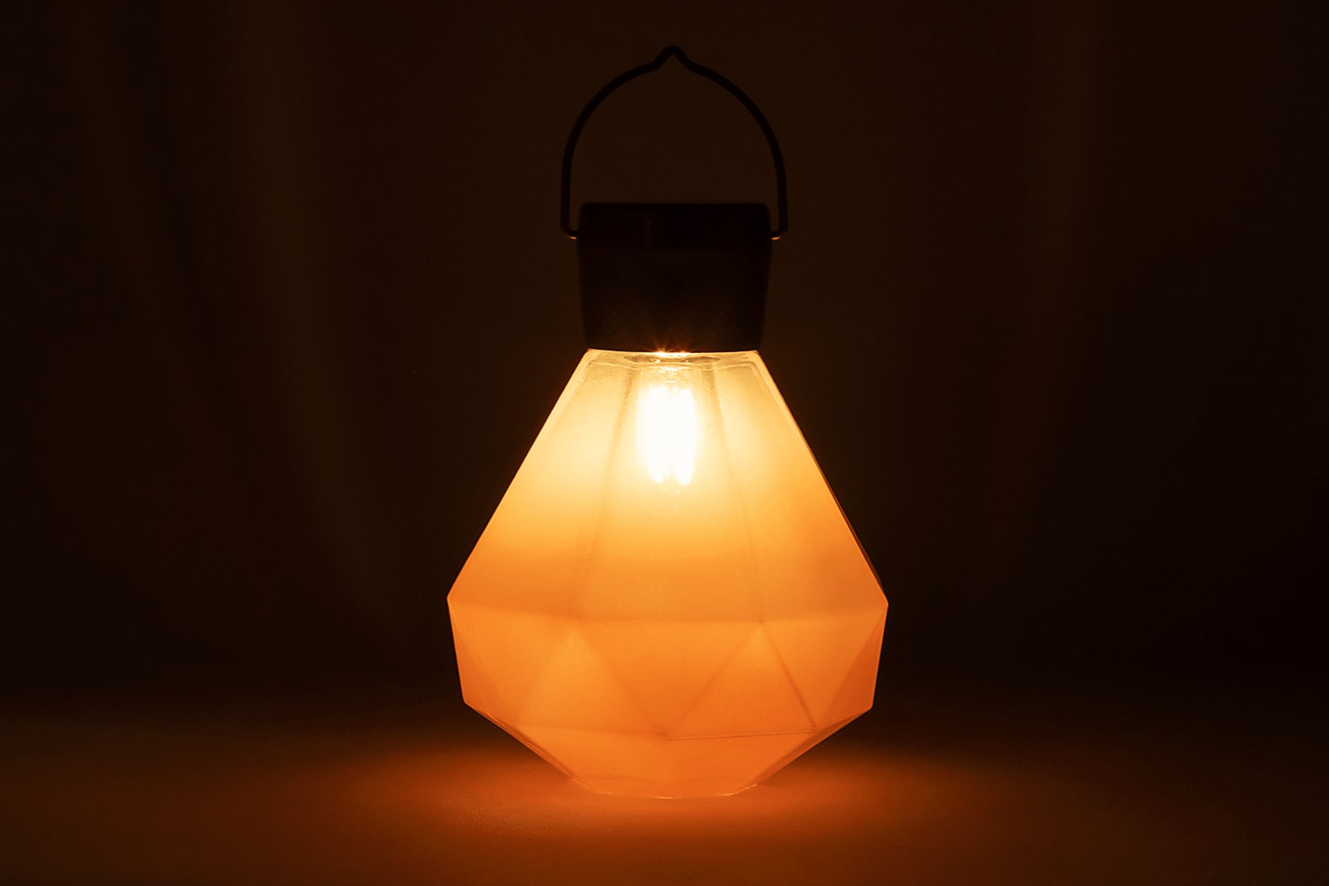 Yeser Cave Outdoor Coral Solar Lantern - Image 4