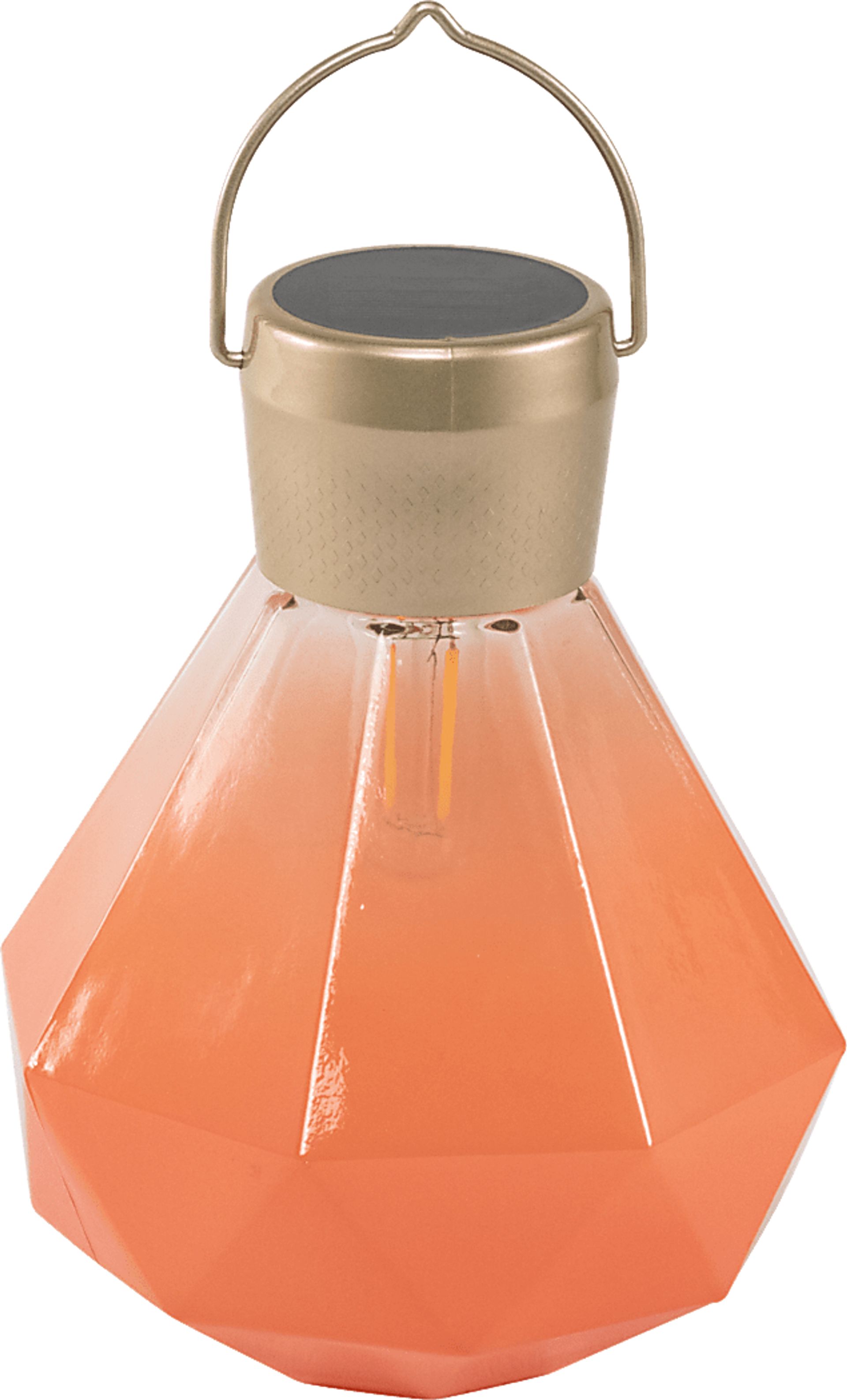 Yeser Cave Outdoor Coral Solar Lantern - Image 8