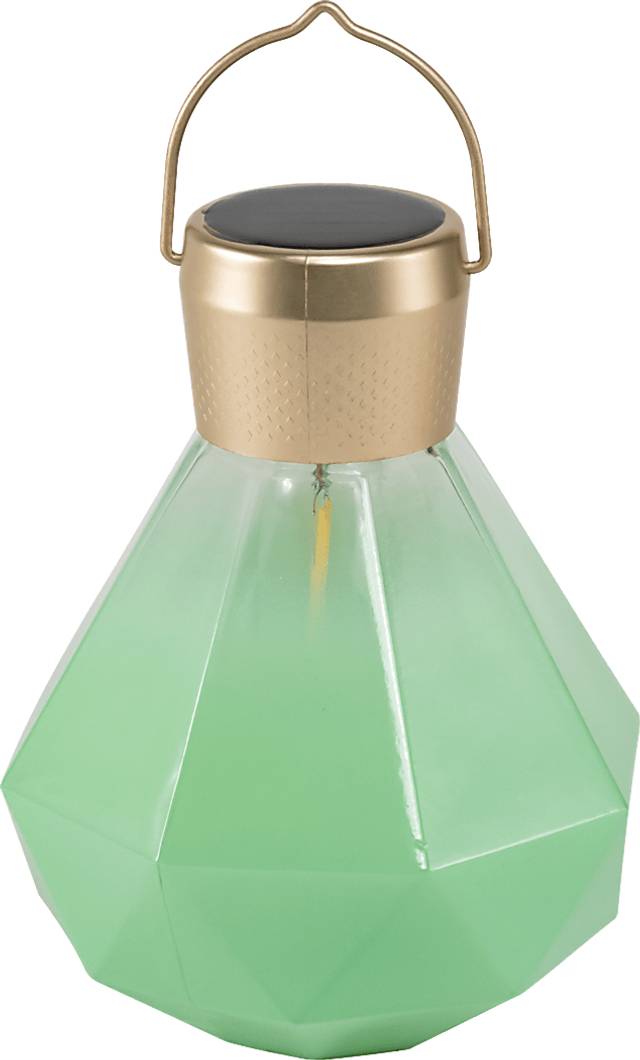 Yeser Cave Outdoor Jade Solar Lantern - Thumbnail - Image 3