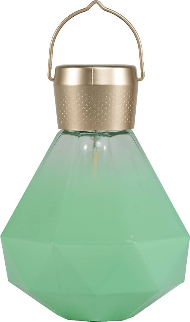 Yeser Cave Outdoor Jade Solar Lantern - Thumbnail - Image 1