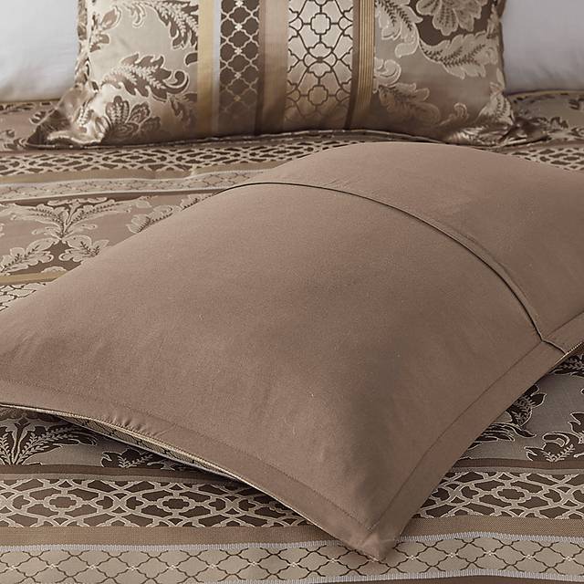 Yewell Brown 7 Pc Queen Comforter Set - Thumbnail - Image 9