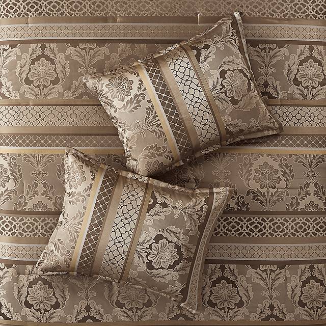 Yewell Brown 7 Pc Queen Comforter Set - Thumbnail - Image 6