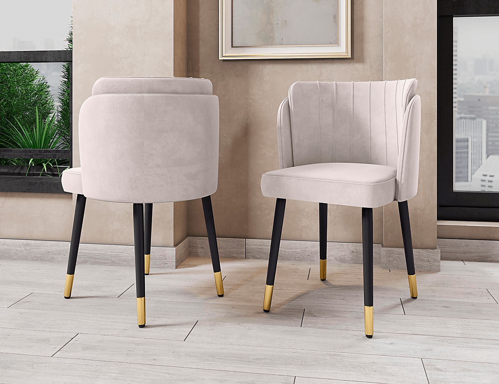 Yewex Cream Side Chair - Image 2