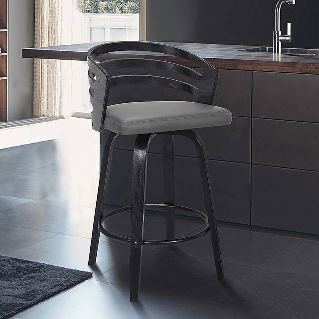 Yeworks Gray Counter Height Stool - Thumbnail - Image 2