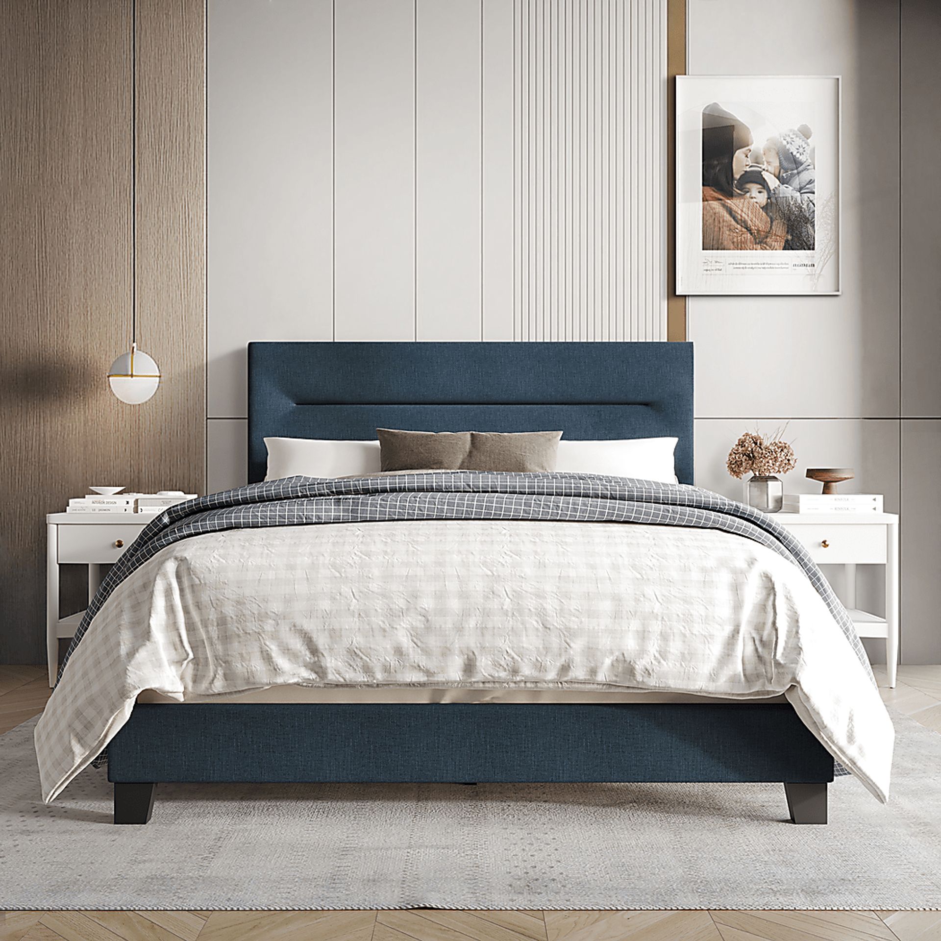 Yewrow Blue Twin Bed - Image 2