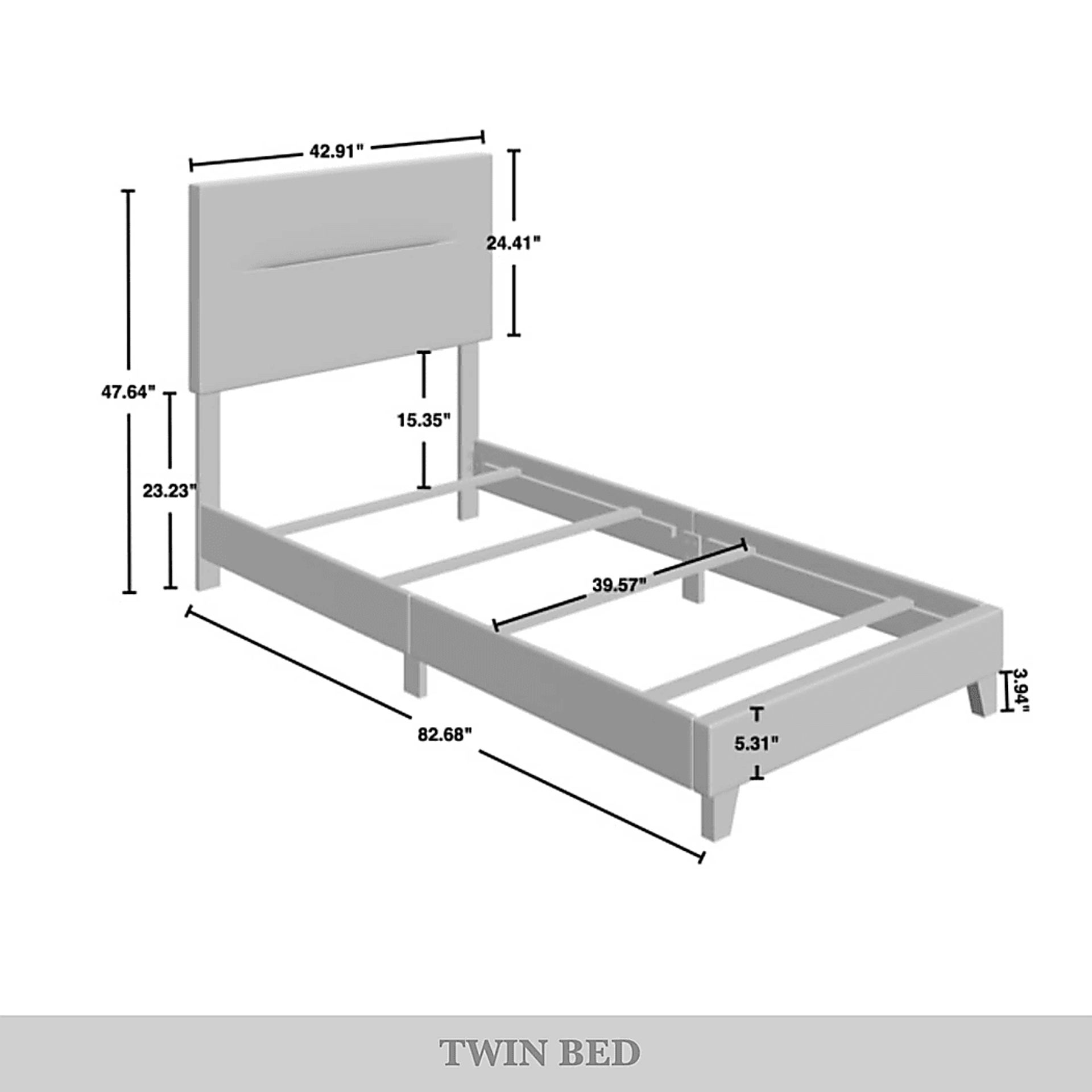 Yewrow Blue Twin Bed - Image 6