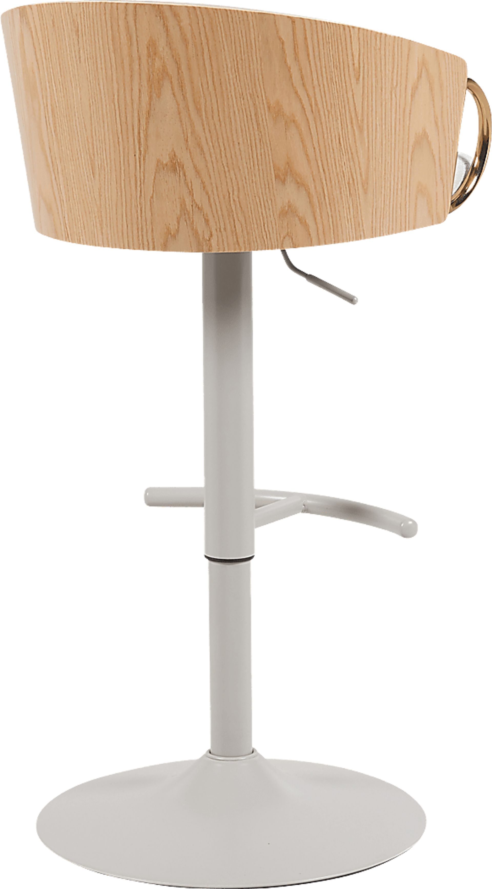 Yewshine White Barstool - Image 3